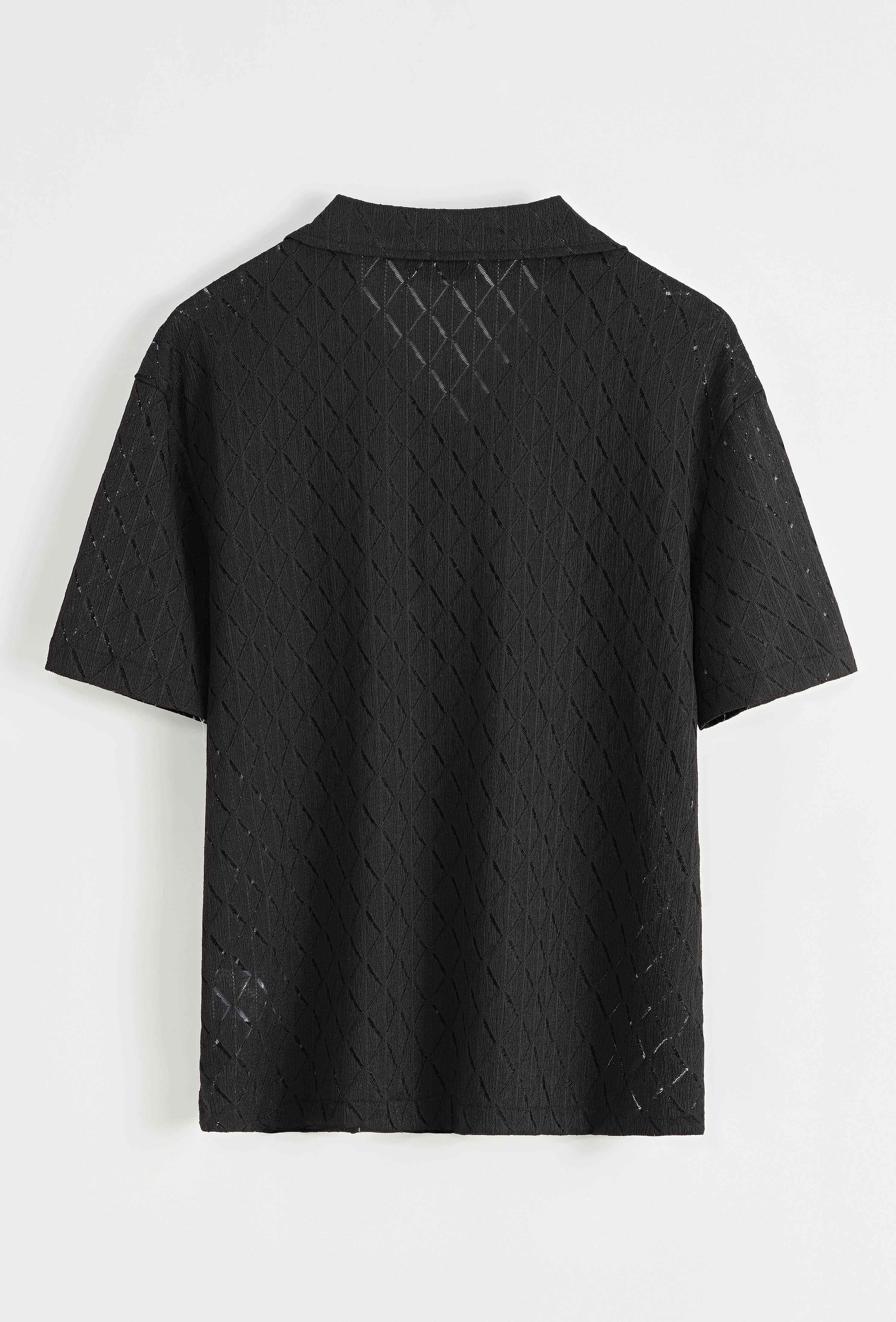 Chemise unie à manches courtes
