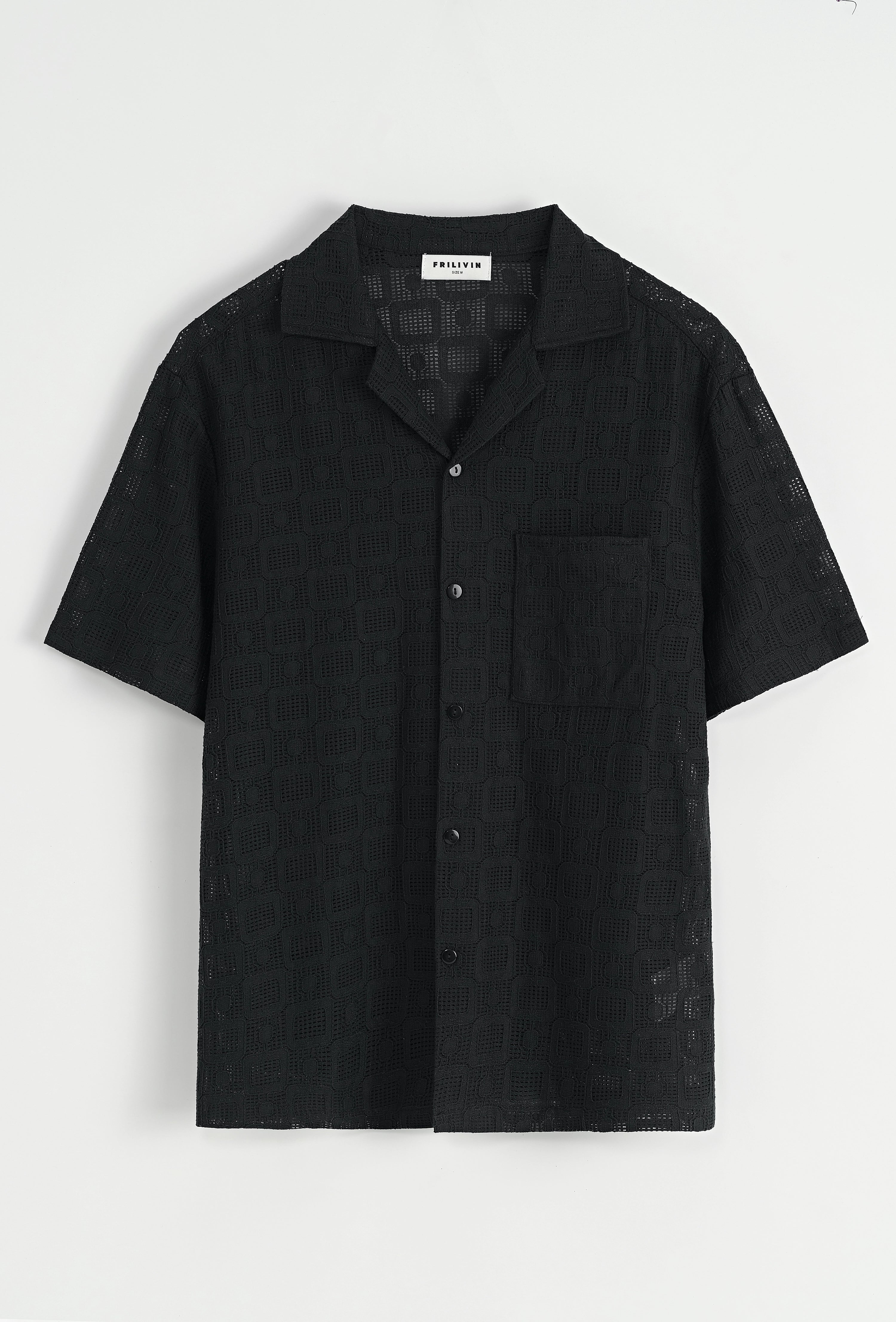 Chemise unie à manches courtes