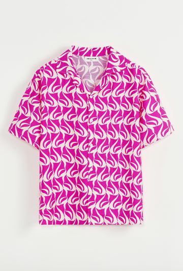 Chemise à manches courtes à motif