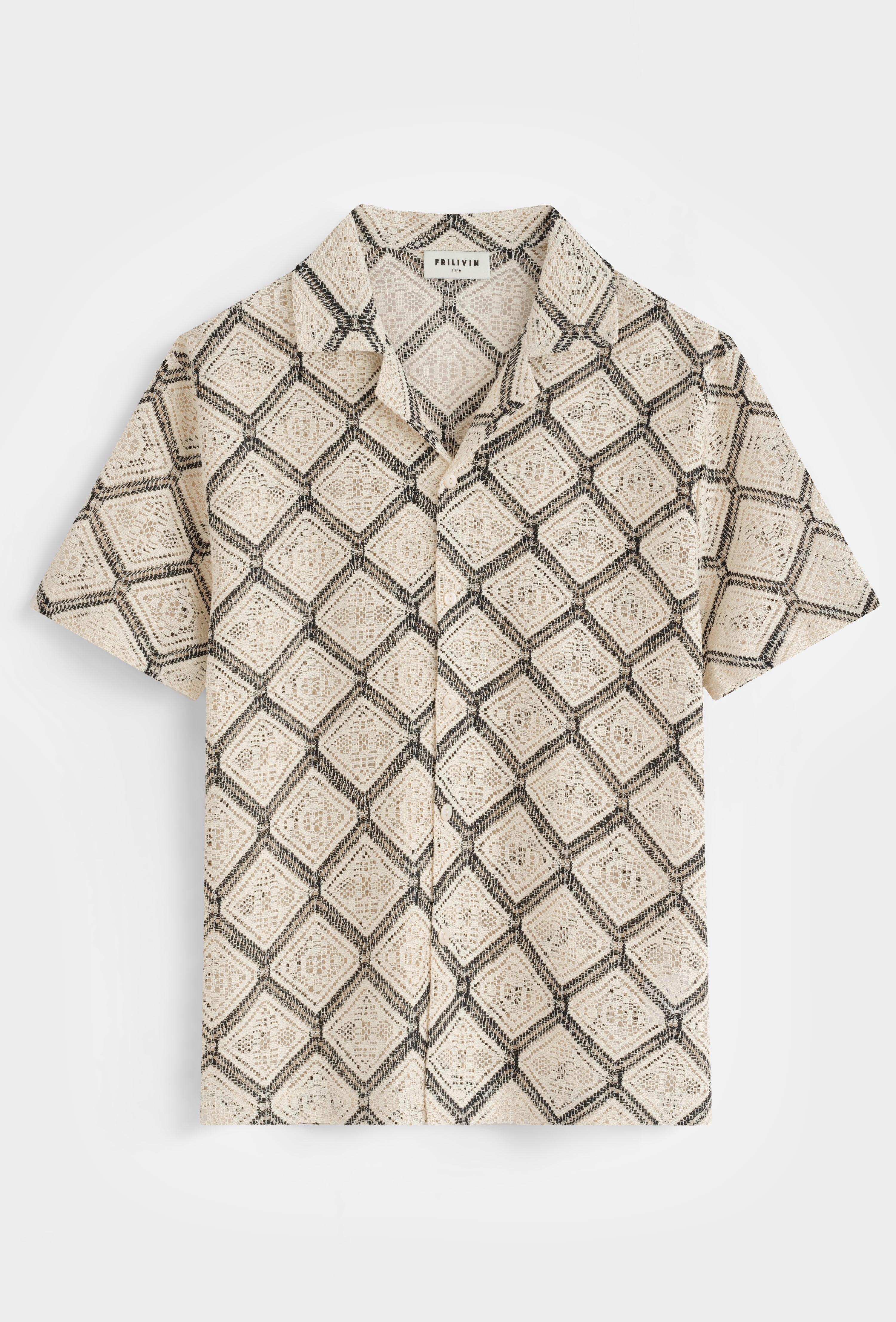 Chemise motif losanges estivale