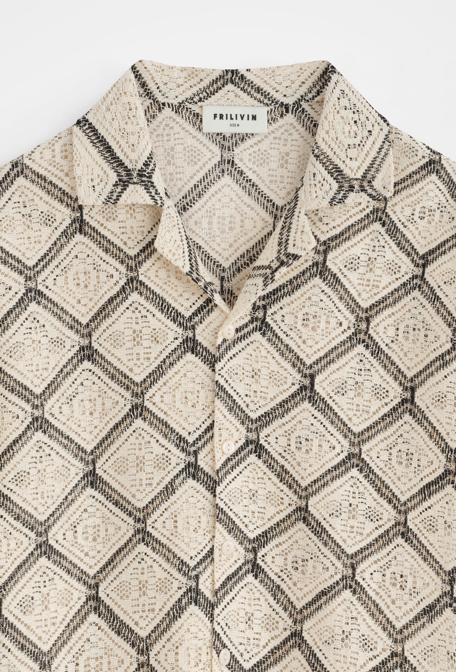 Chemise motif losanges estivale