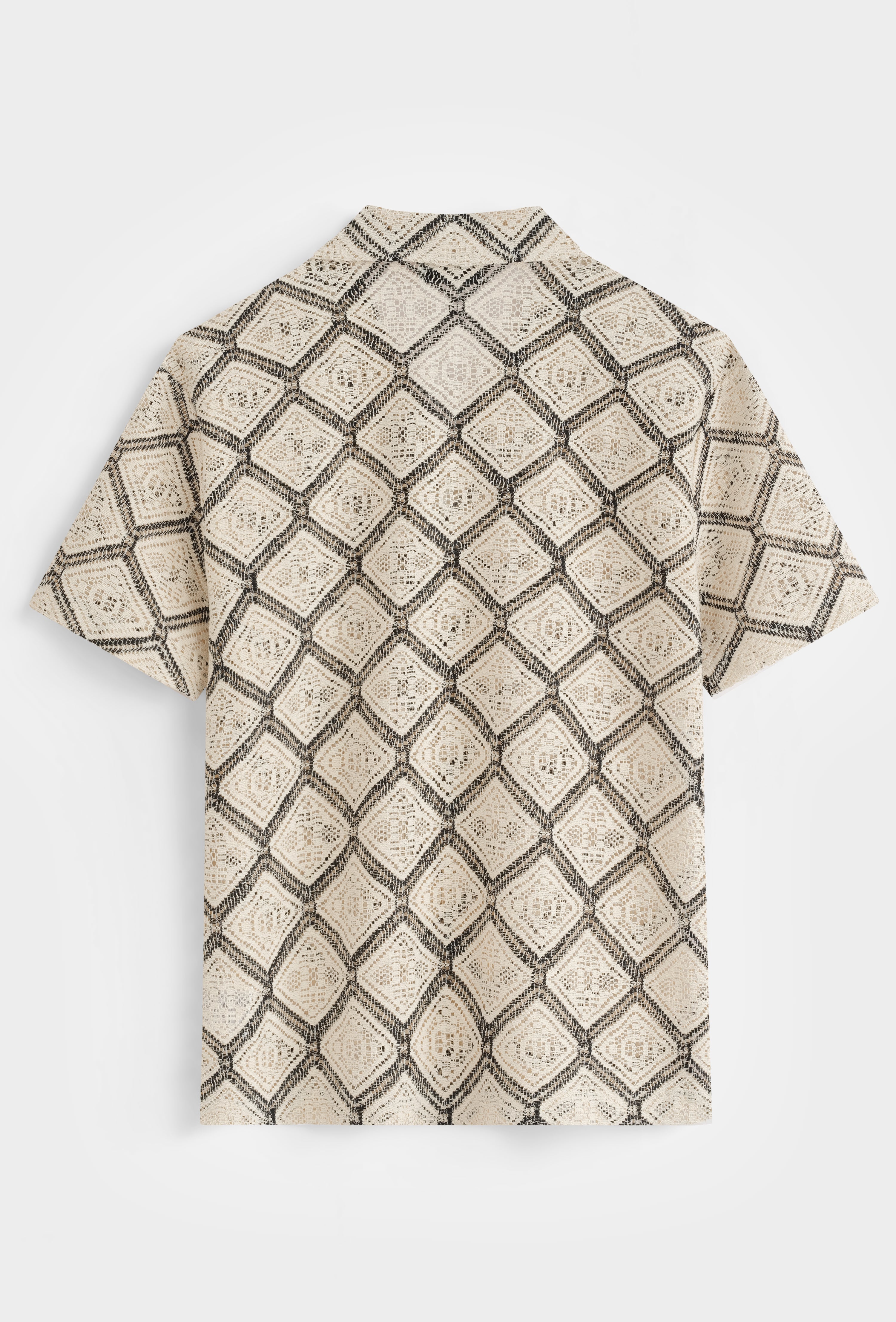 Chemise motif losanges estivale