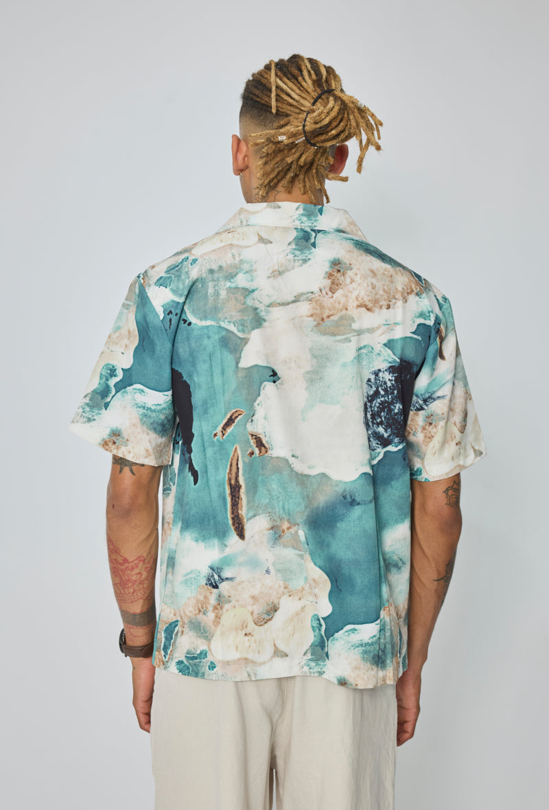 Chemise resort imprimée