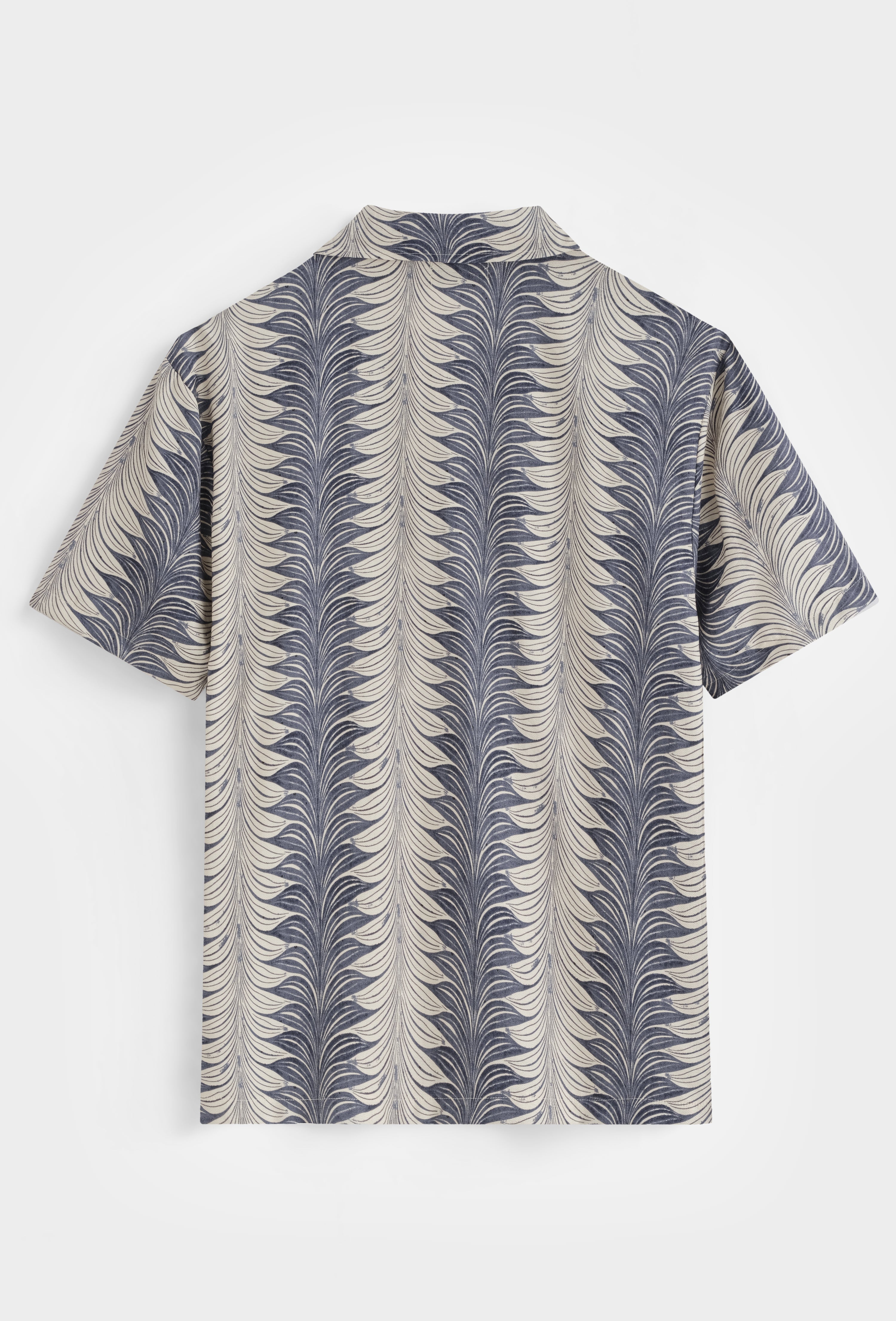 Chemise imprimée col cubain