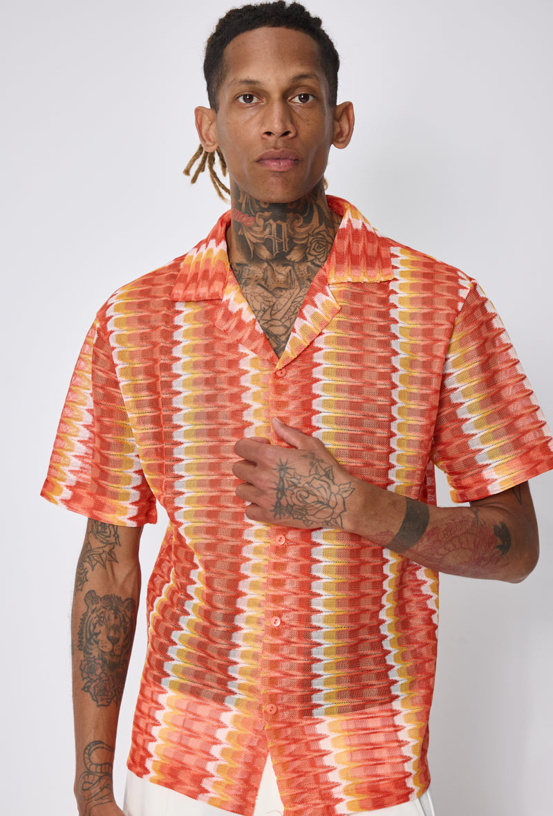 Chemise bowling imprimée