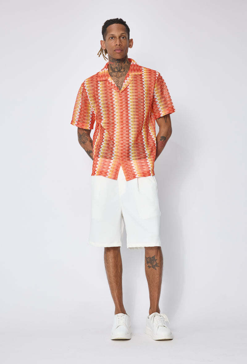 Chemise bowling imprimée