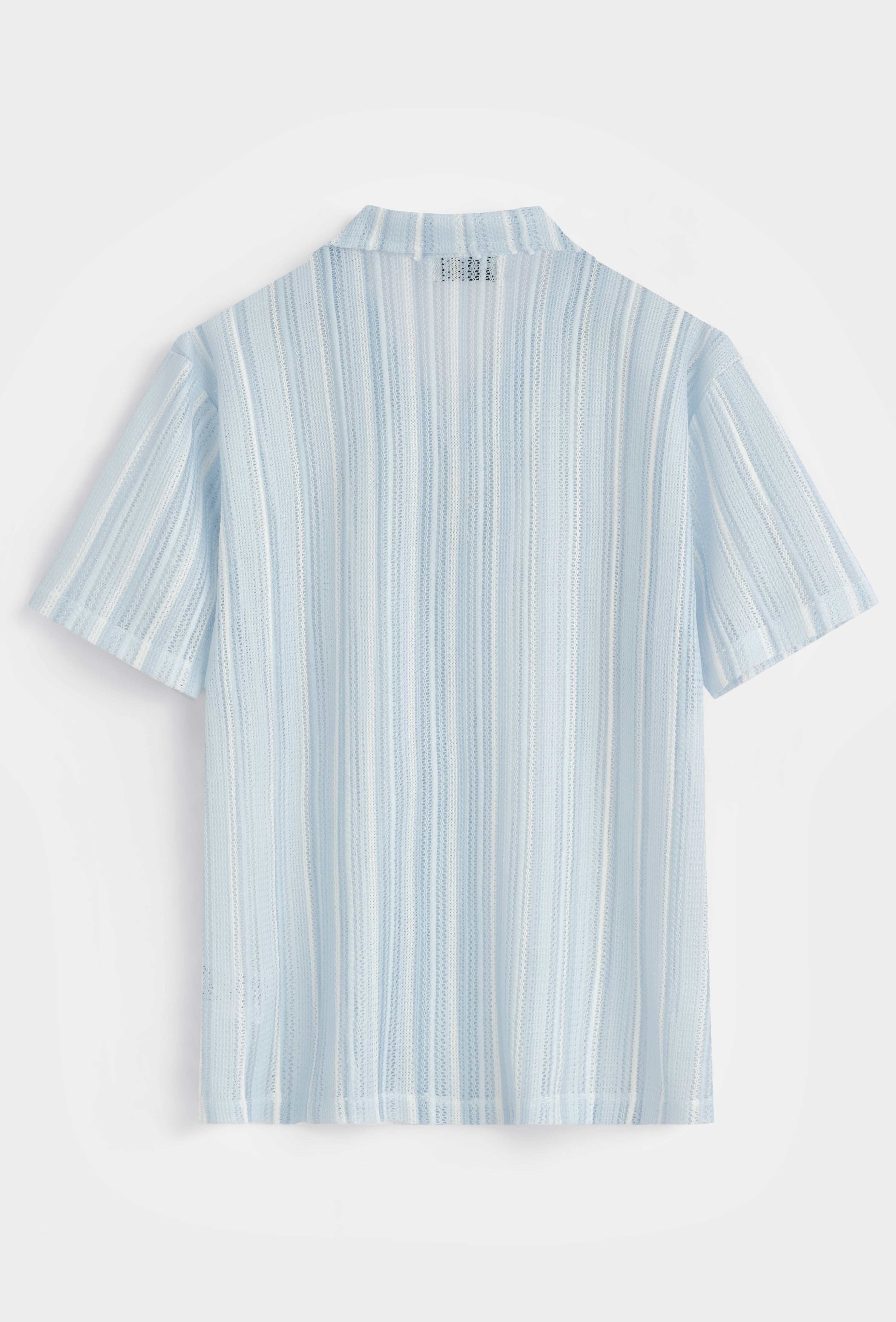 Chemise col camp rayures