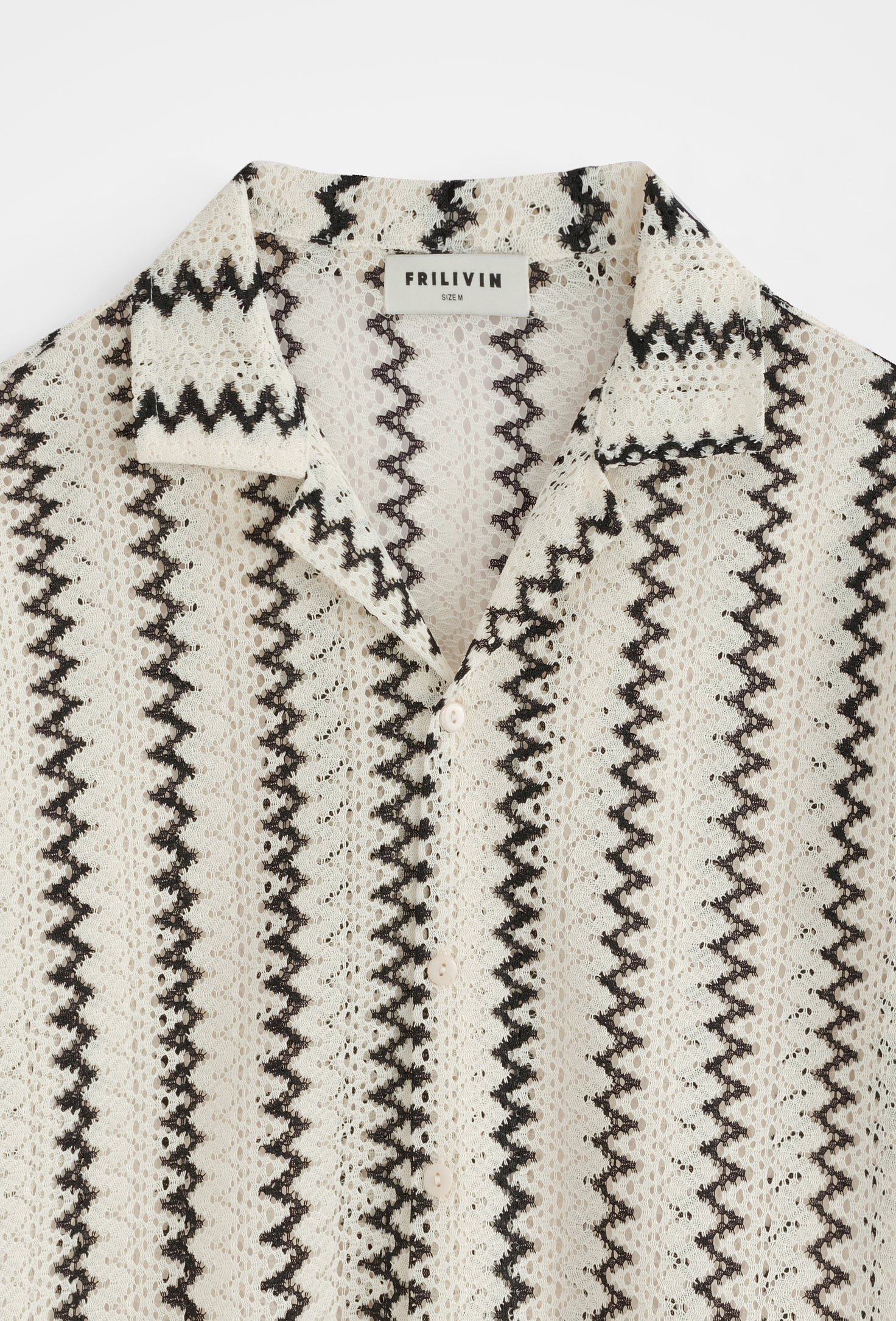 Chemise polo tricot zigzag