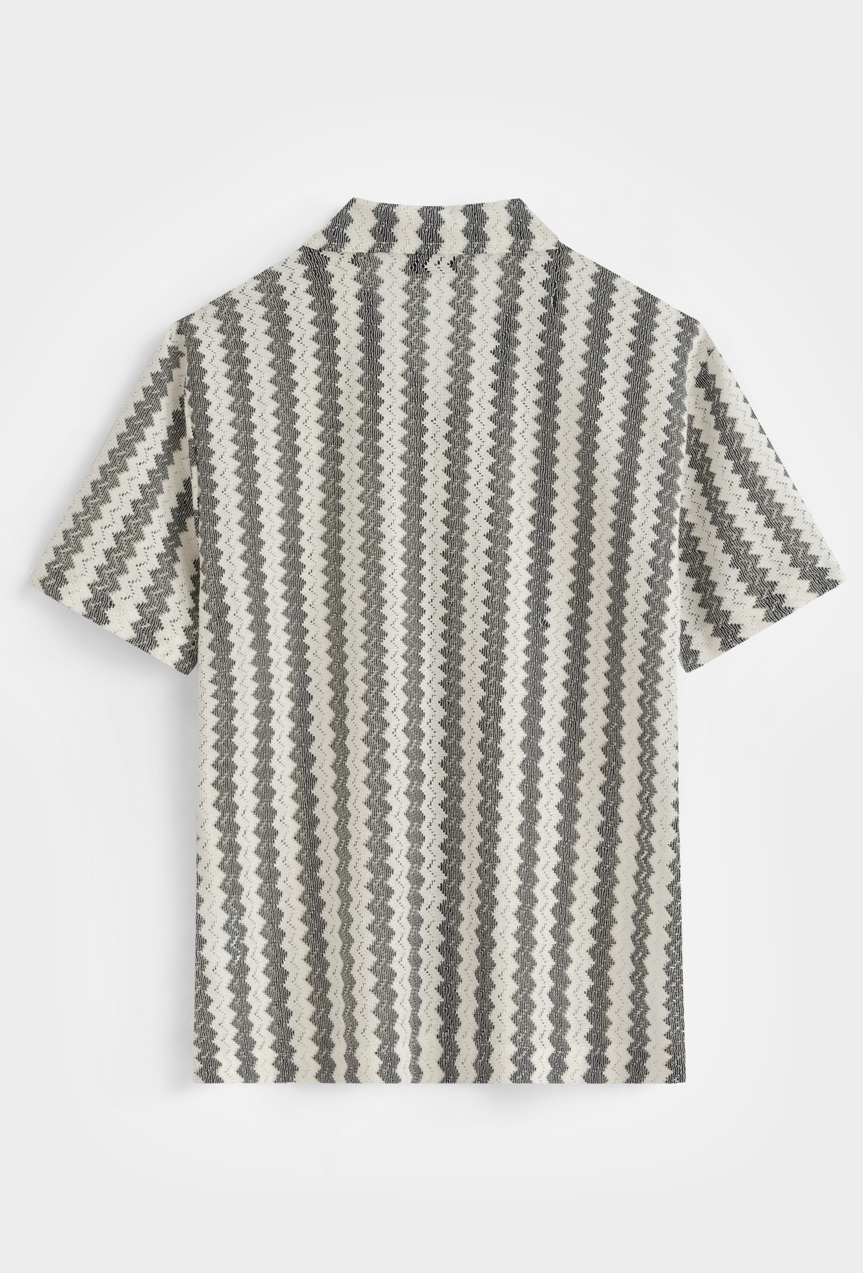 Chemise col cubain motif