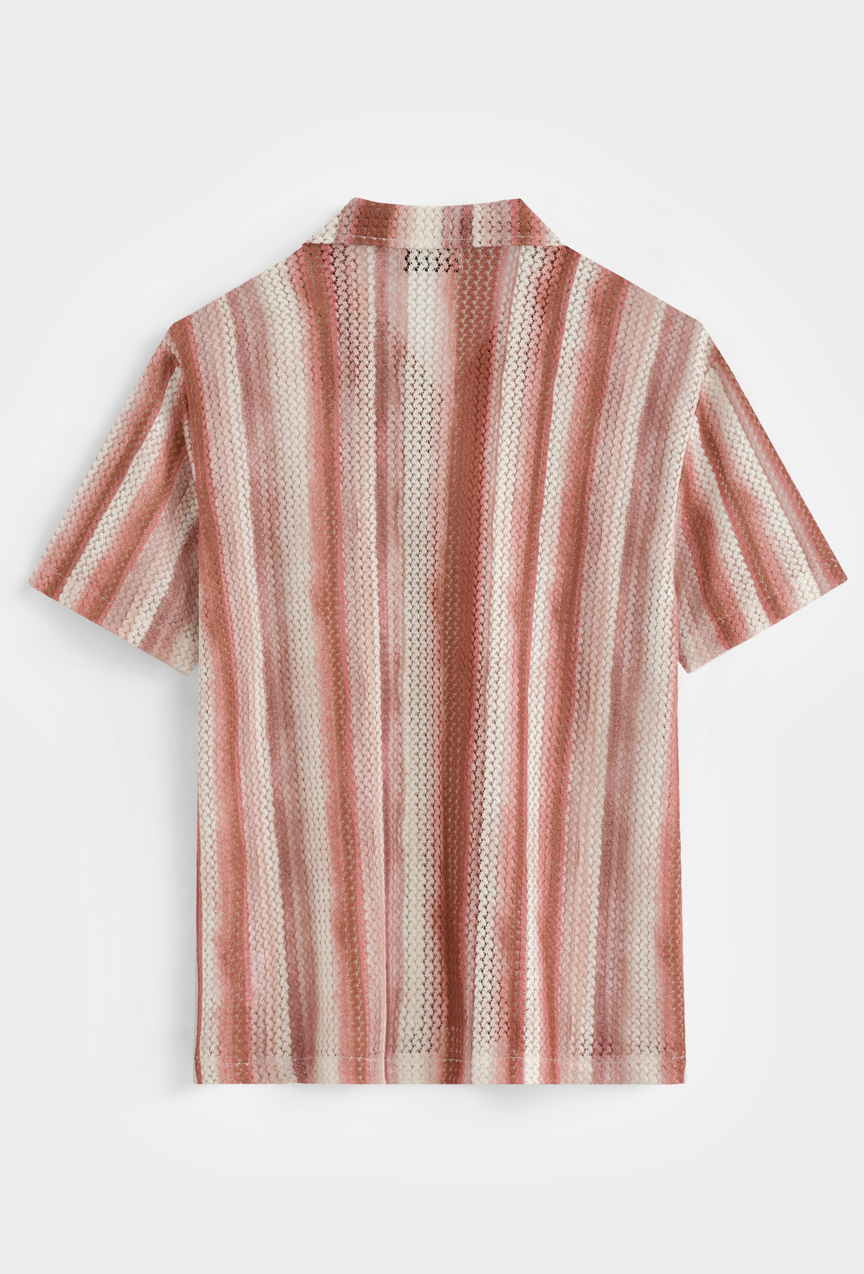 Chemise rayée col cubain