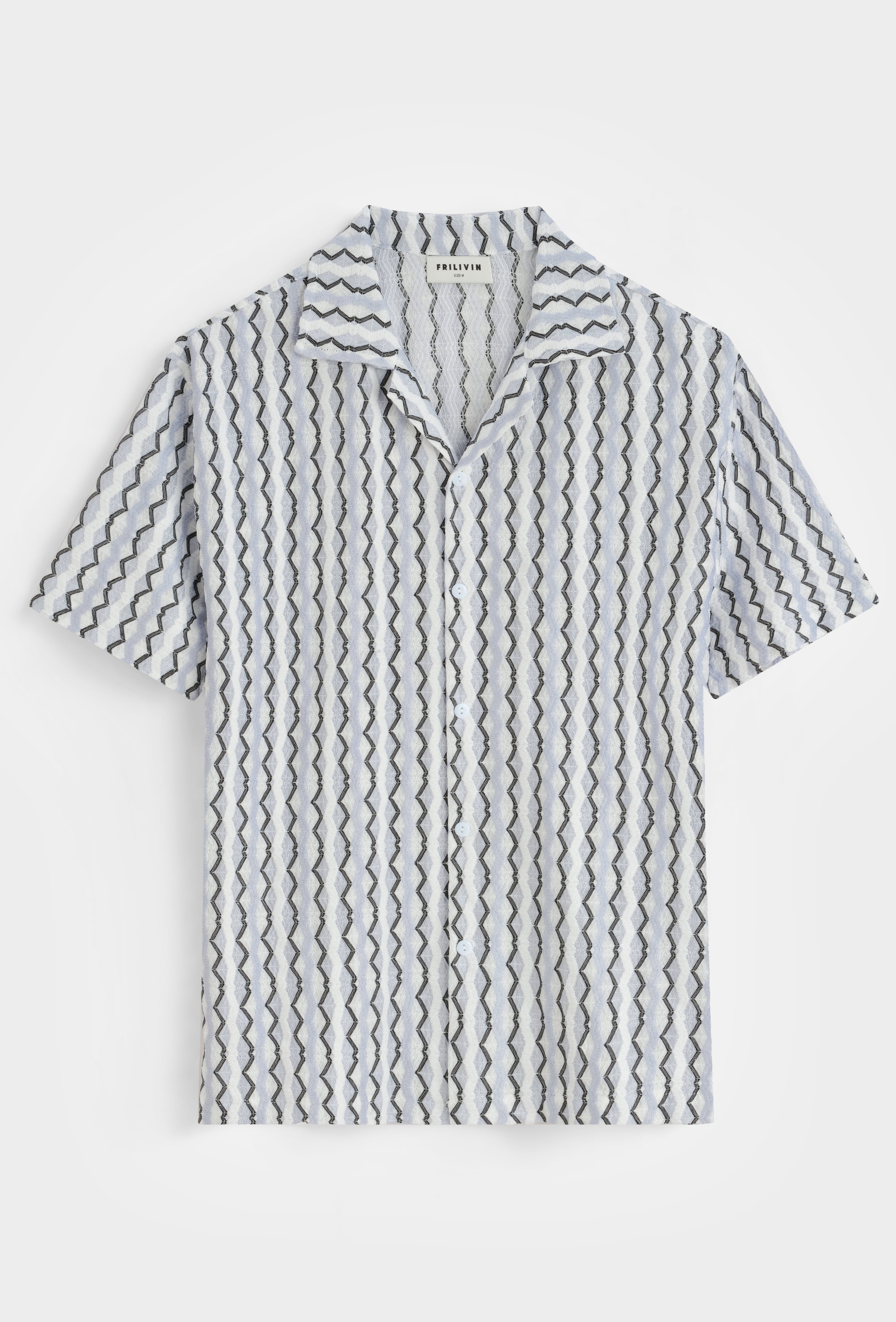 Chemise rayures ondulées