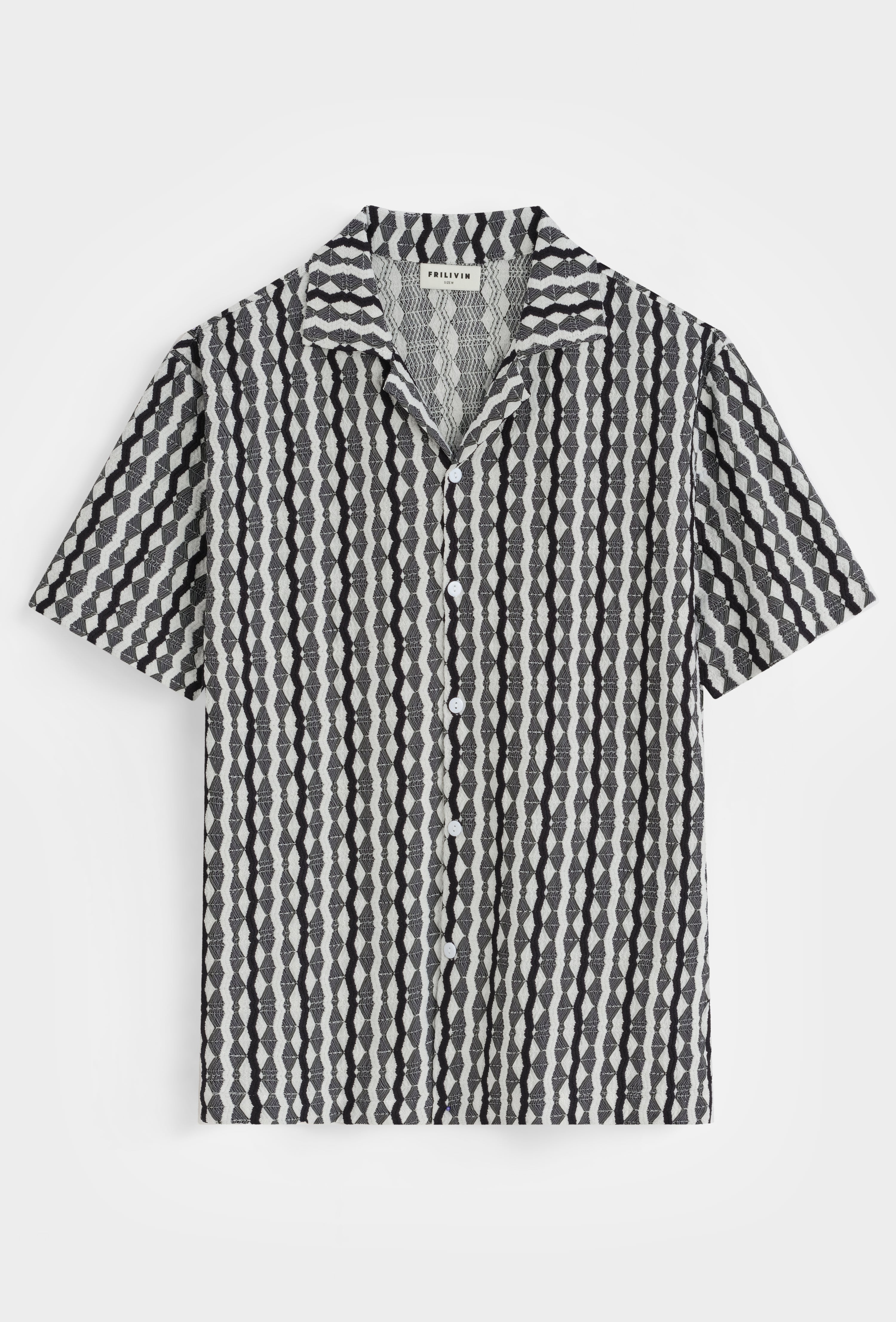 Chemise rayures ondulées