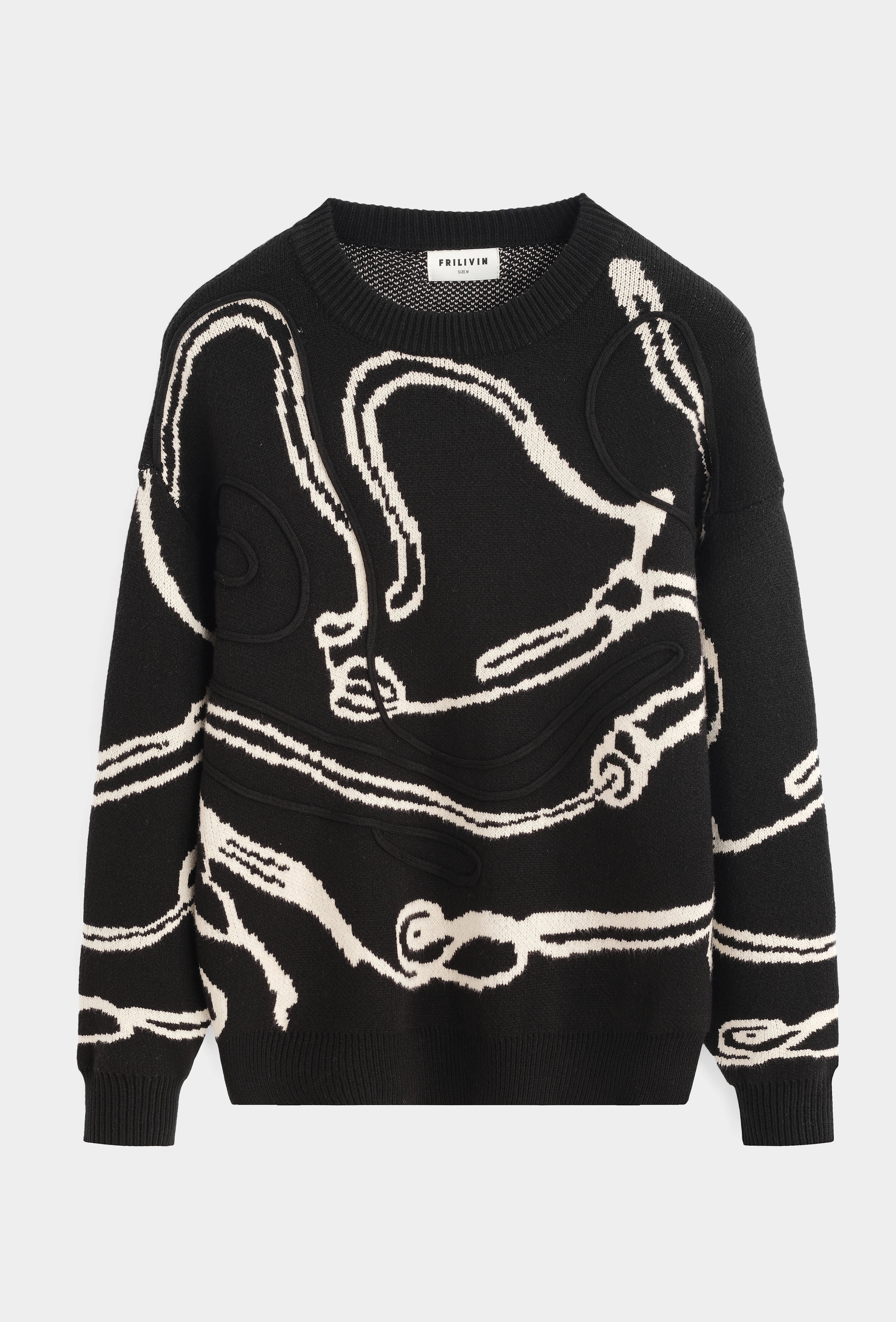 Pull en maille à col rond