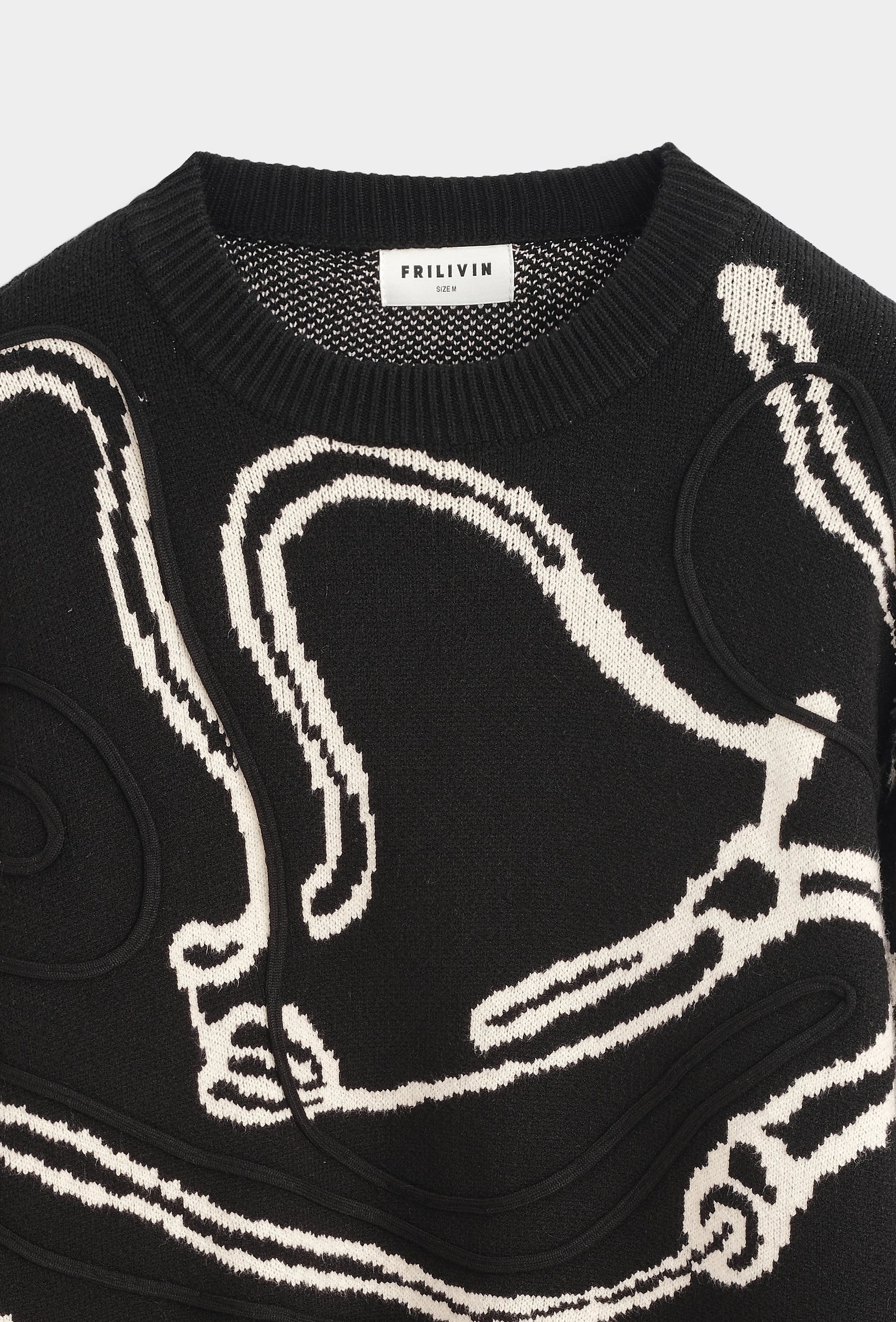 Pull en maille à col rond