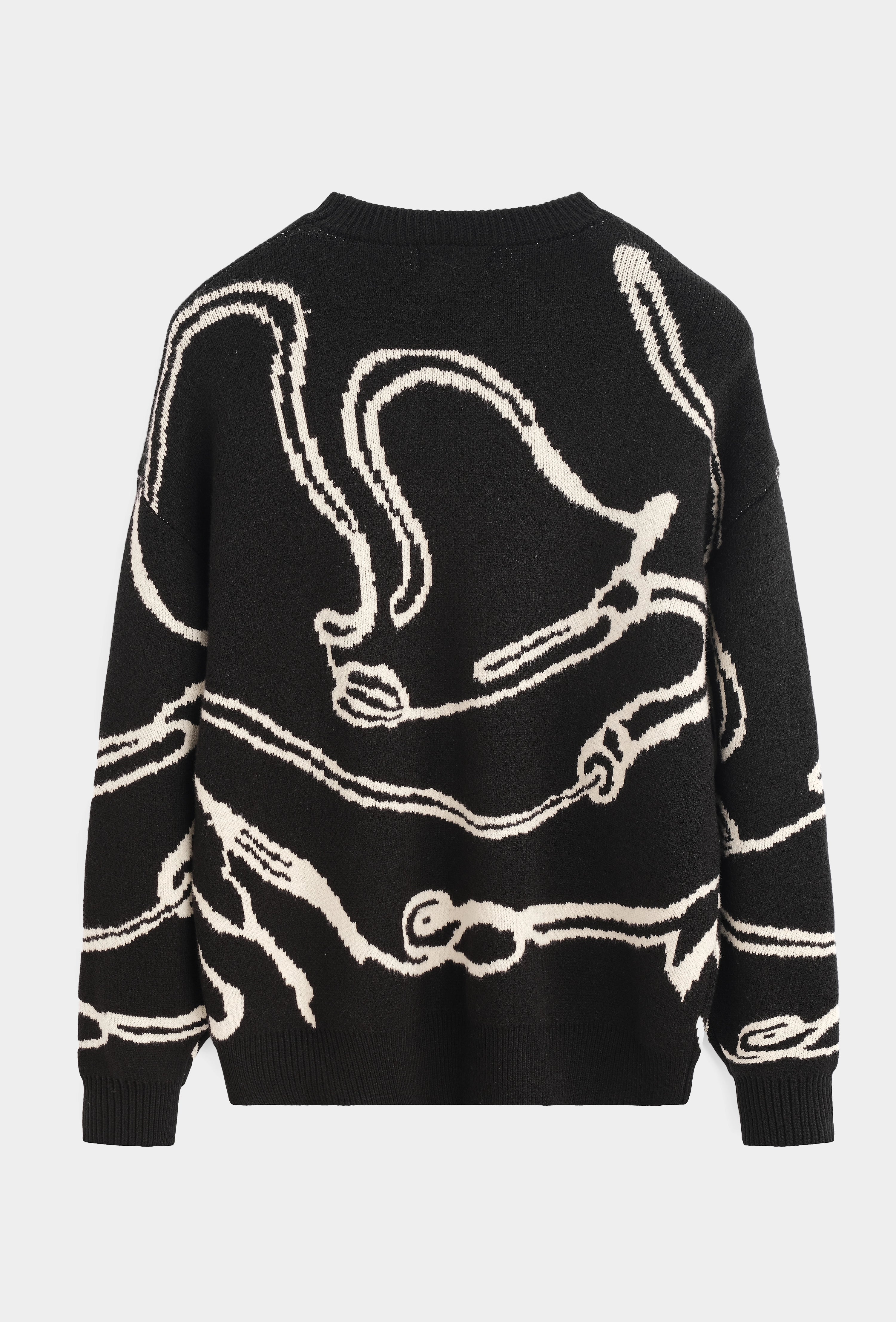 Pull en maille à col rond