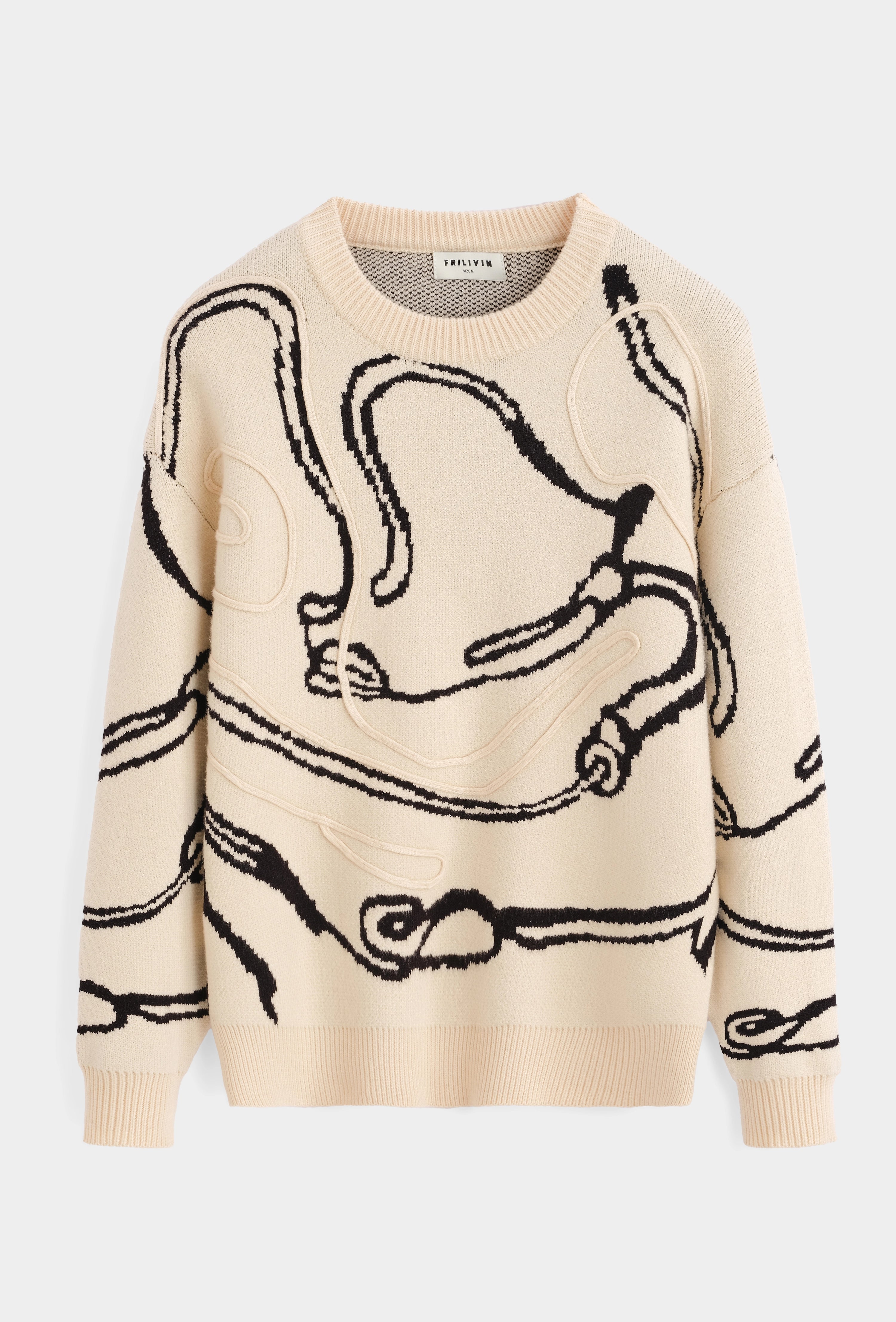 Pull en maille à col rond