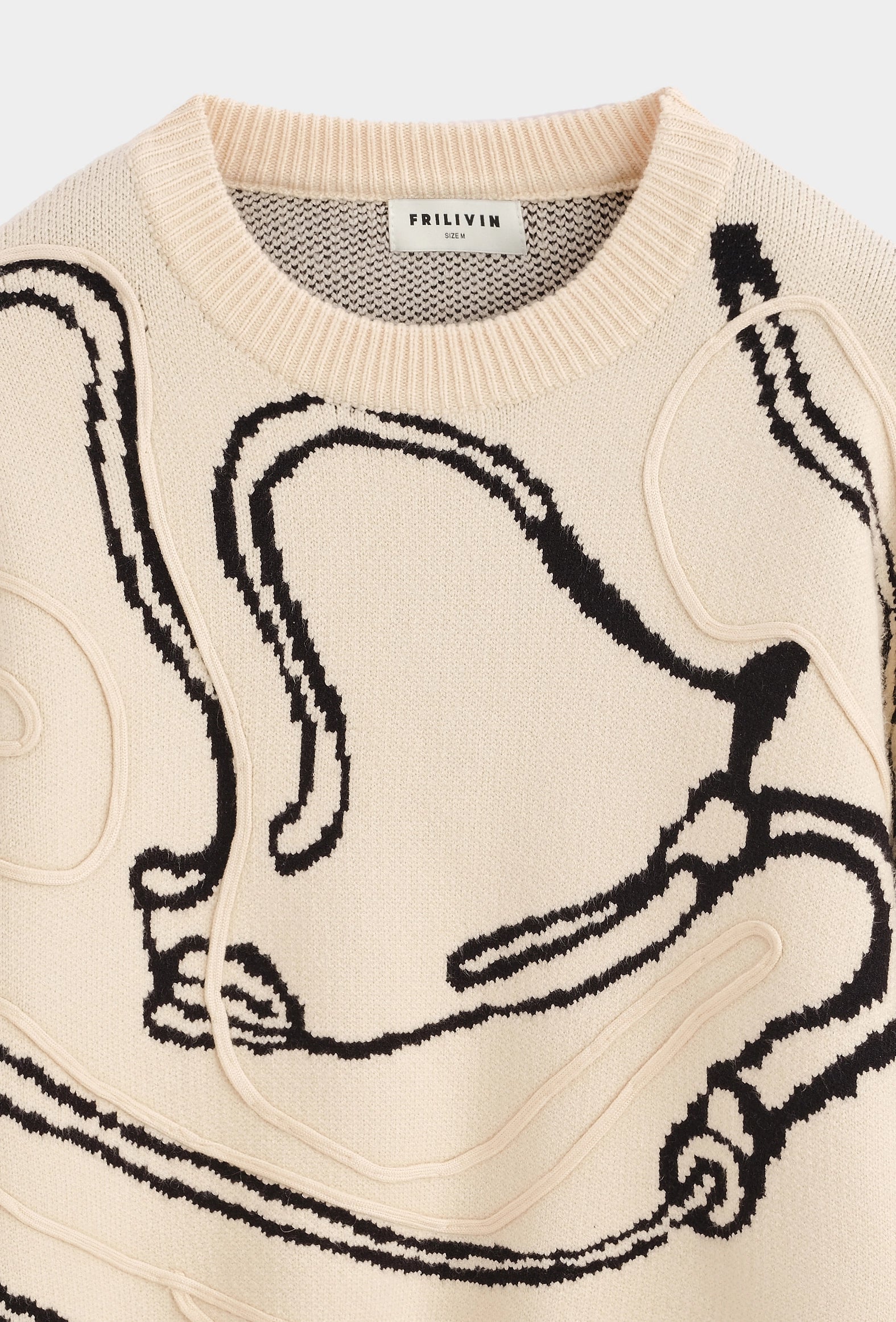 Pull en maille à col rond