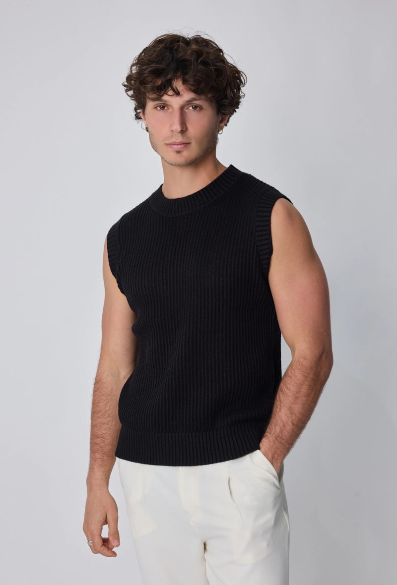 Gilet débardeur en maille