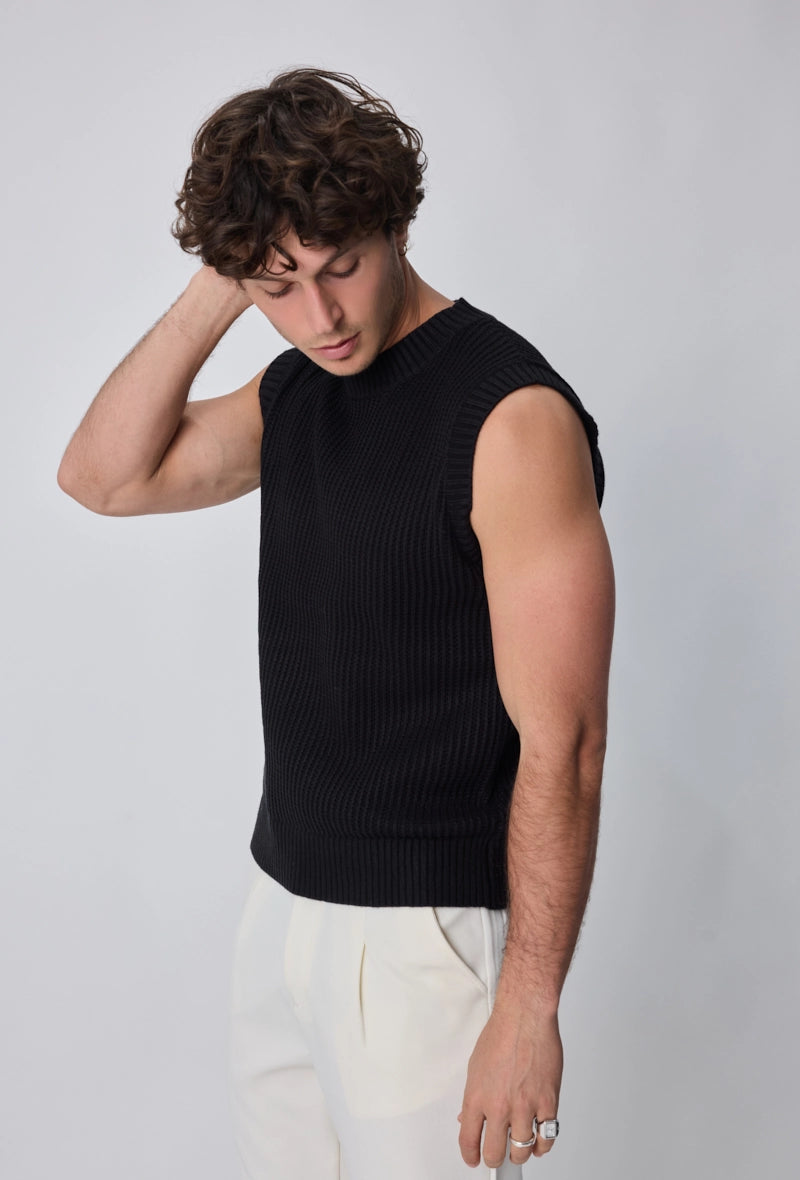 Gilet débardeur en maille