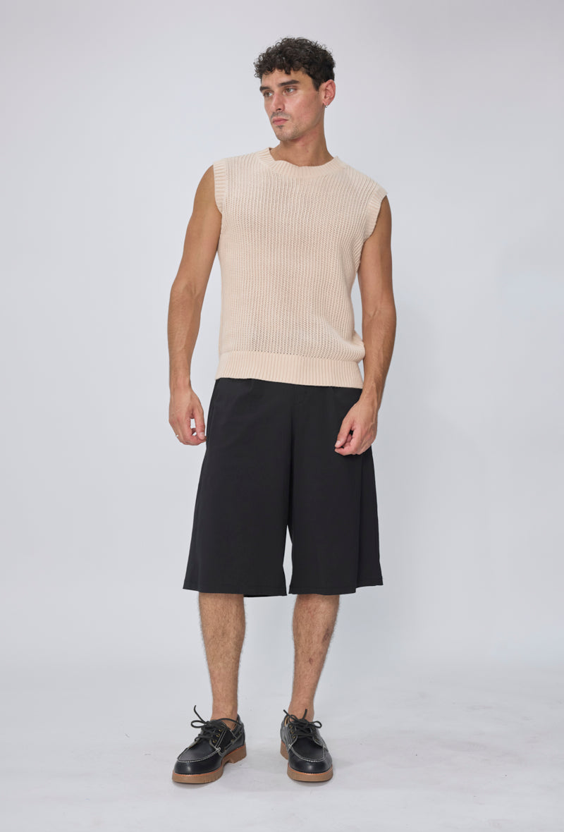 T-shirt débardeur en maille