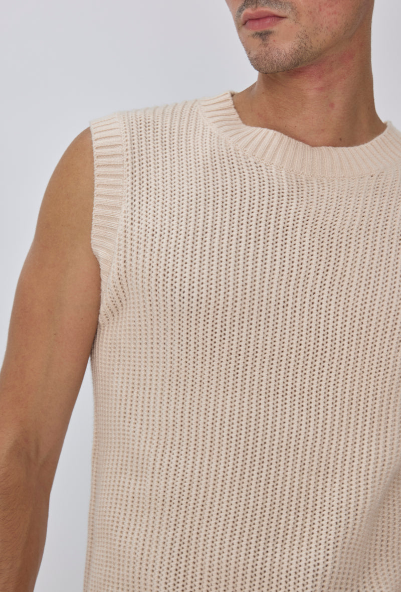 T-shirt débardeur en maille