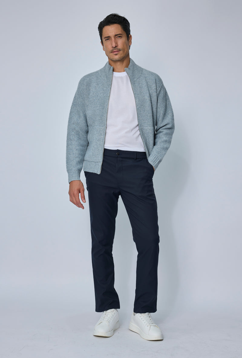 Gilet zippée col montant