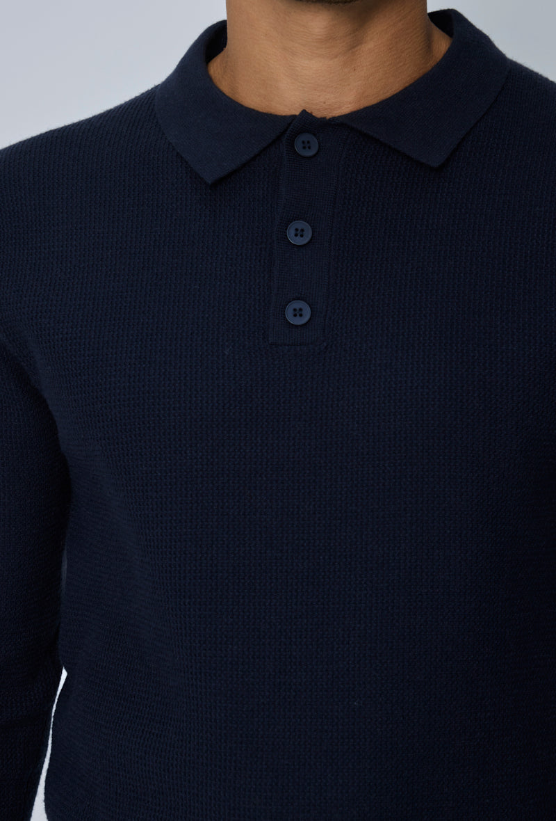 Pull polo tricoté casual