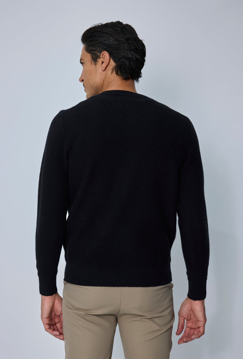 Pull col rond henley