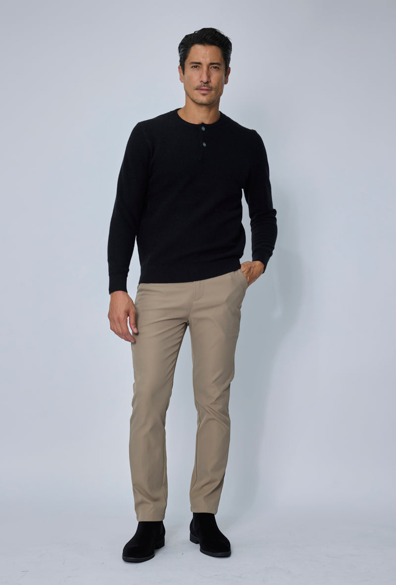 Pull col rond henley