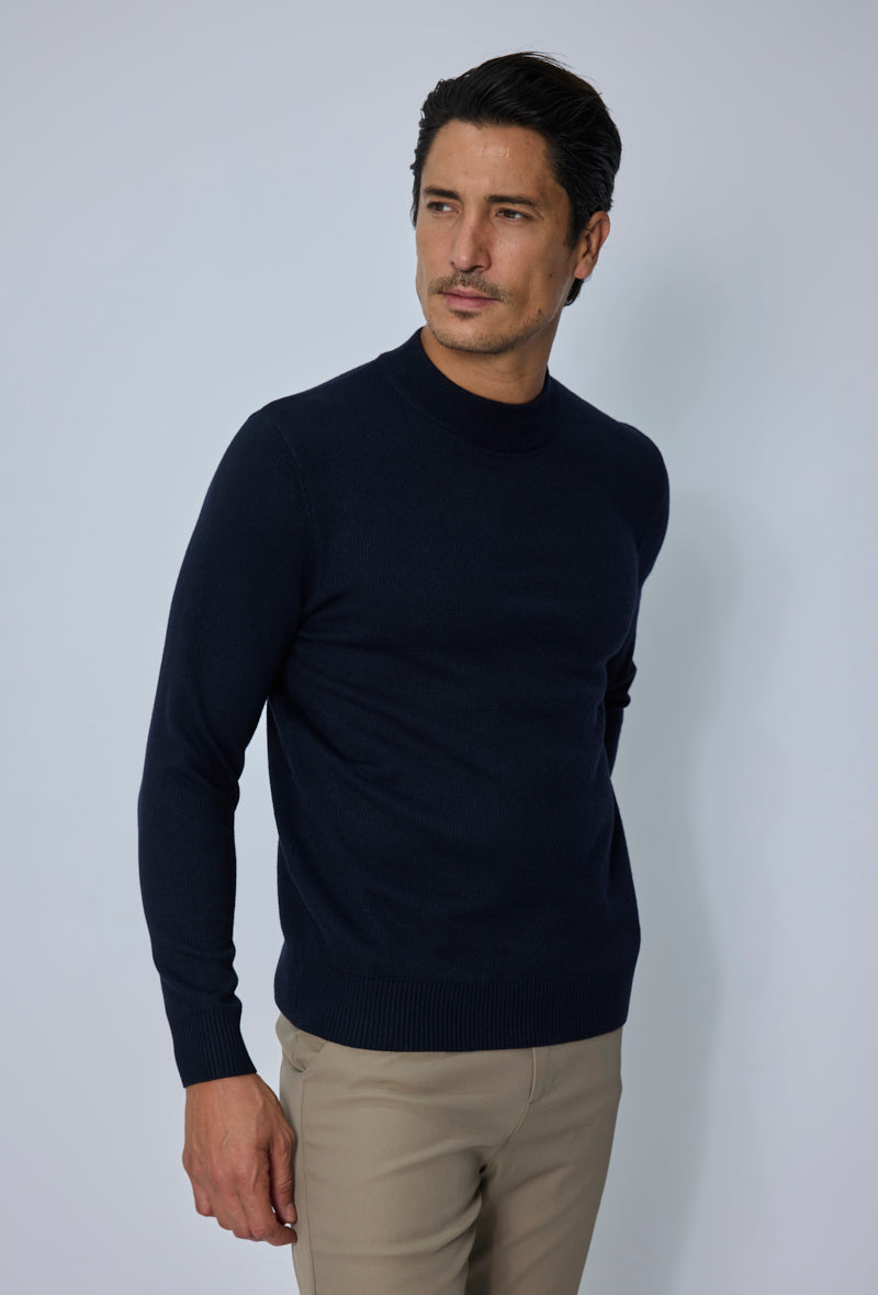 Pull col montant élégant