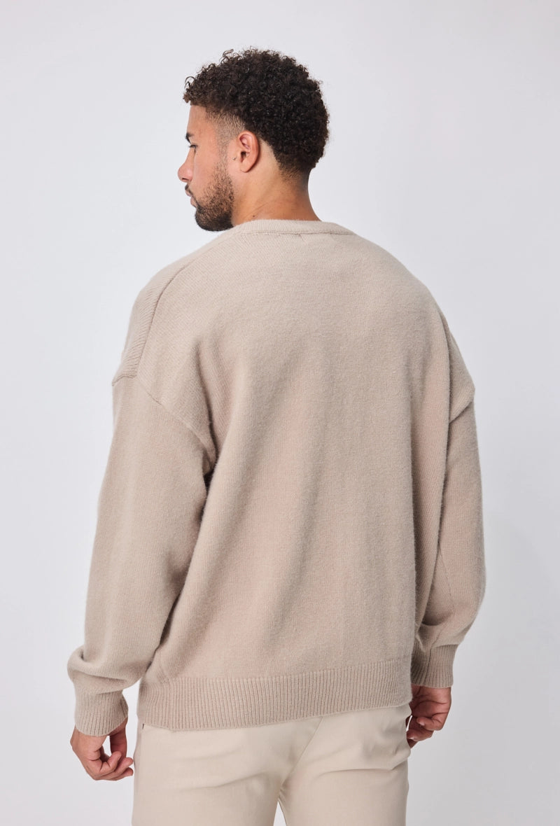 Pull homme avec fermeture boutonnée