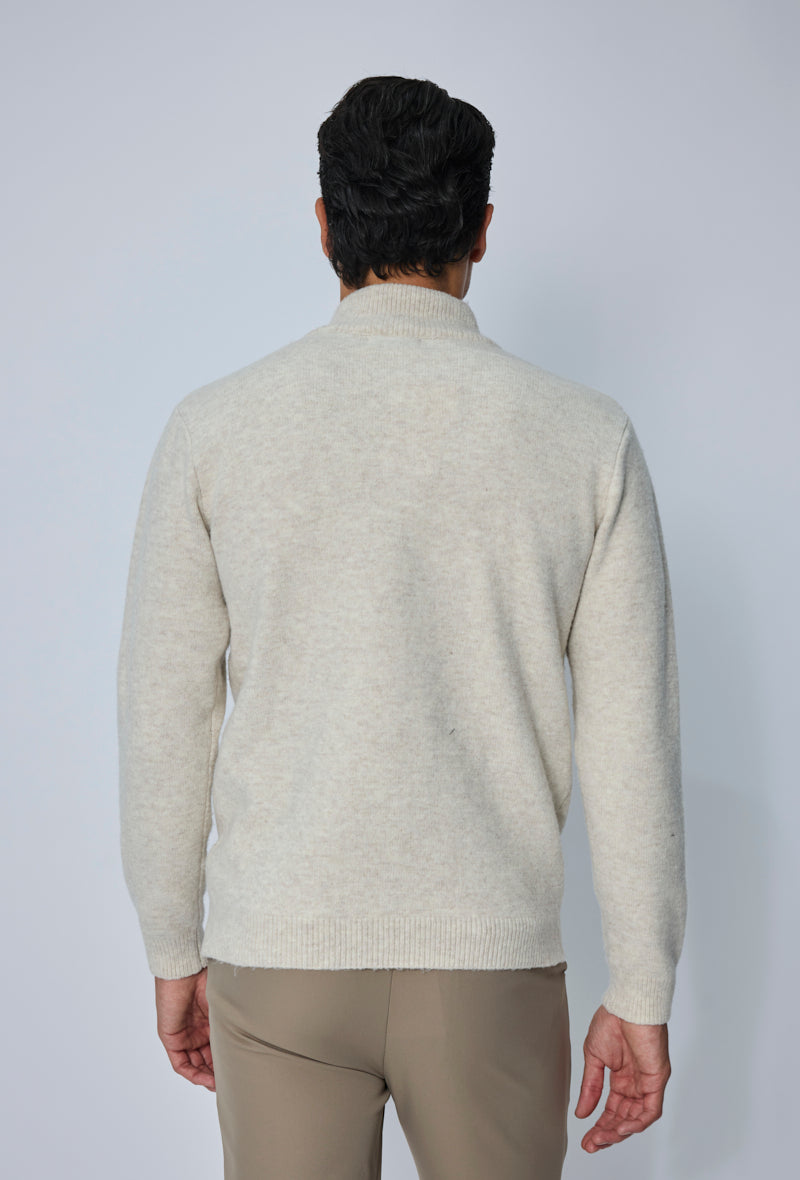 Pull col zippé