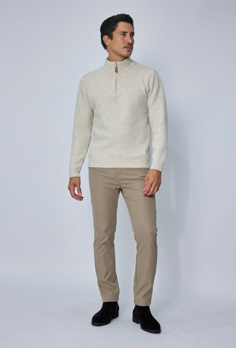 Pull col zippé