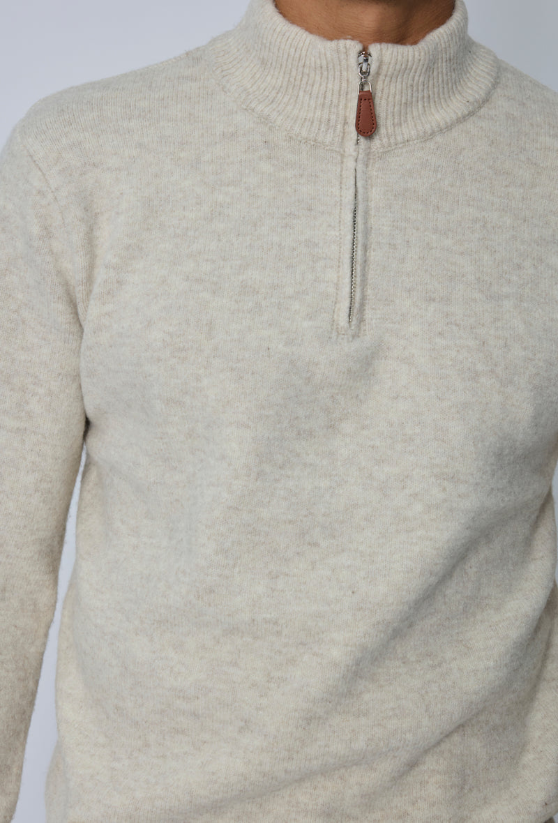 Pull col zippé