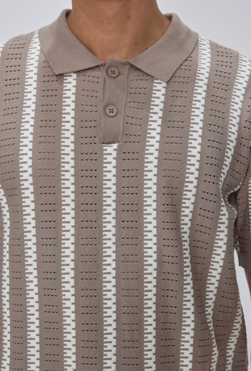 Ensemble polo short tricoté