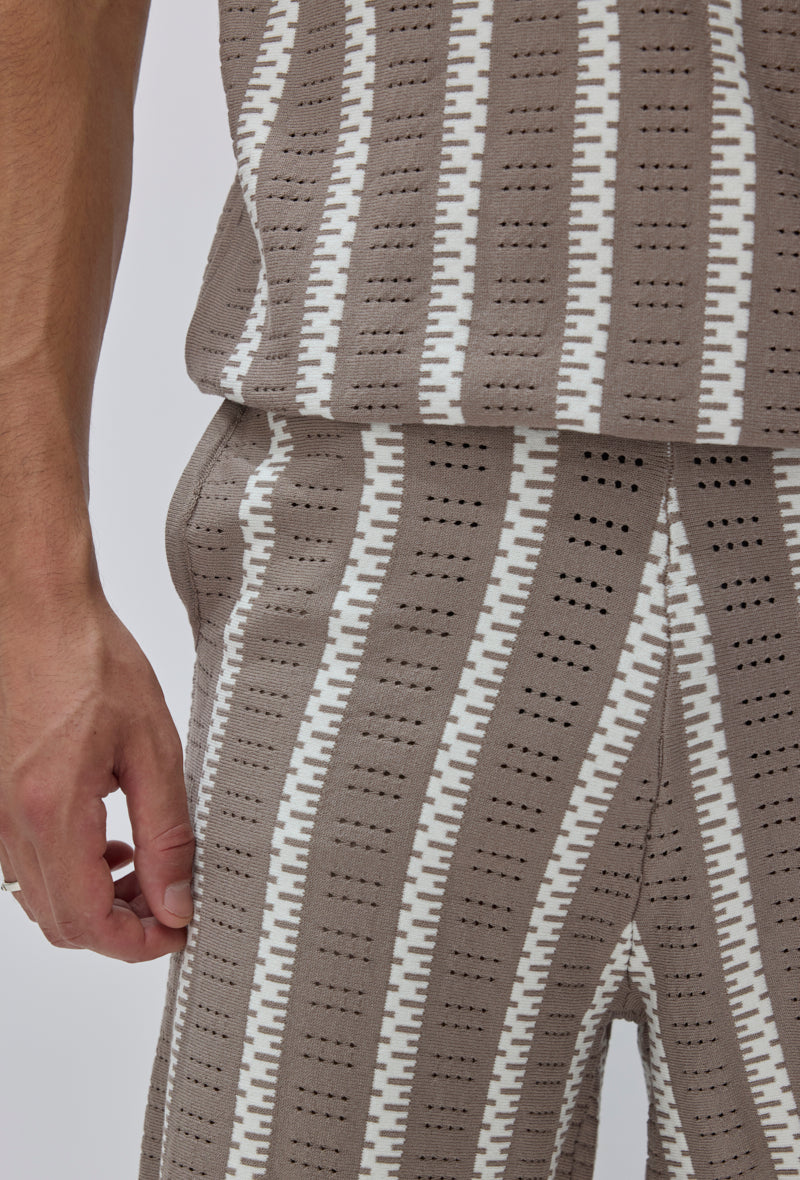 Ensemble polo short tricoté