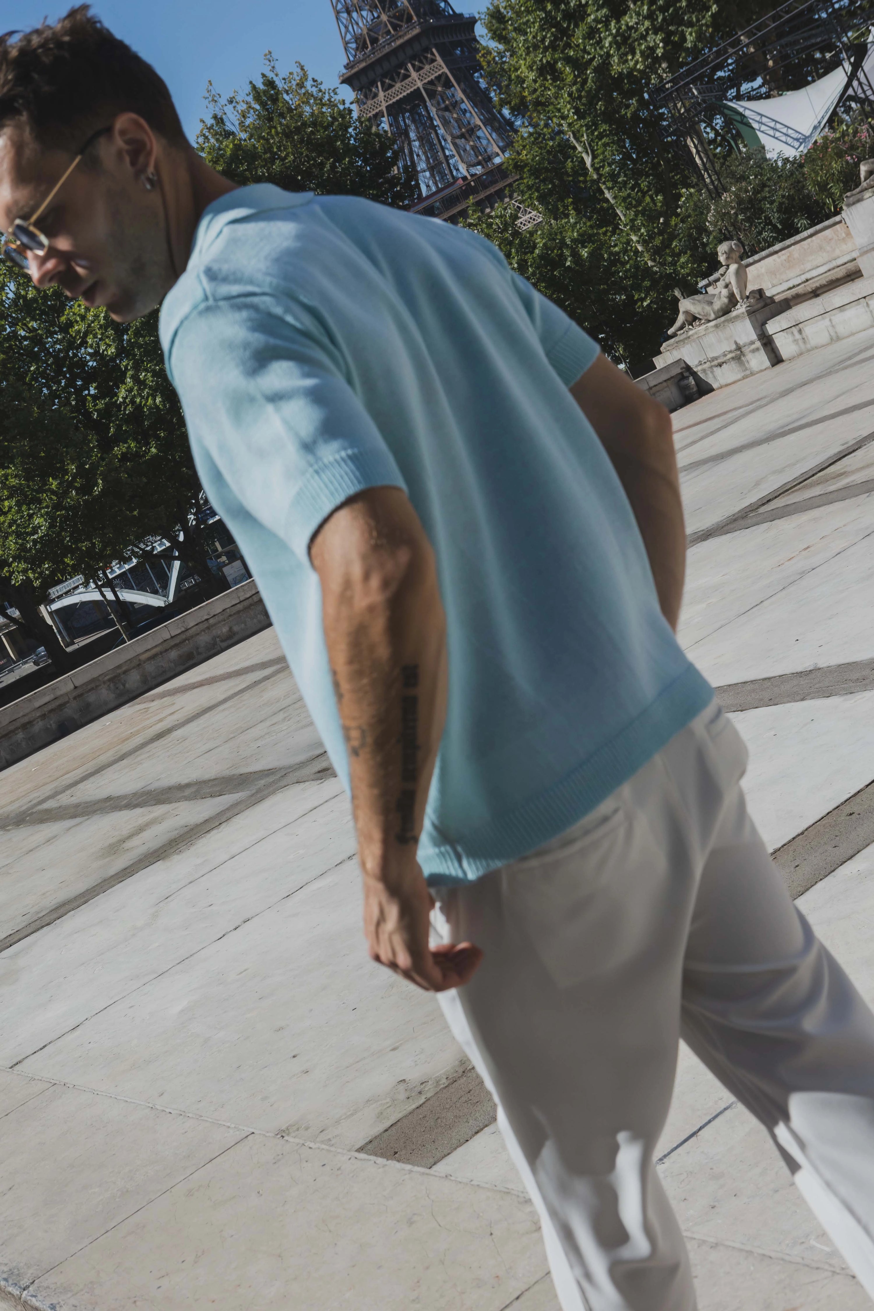 Polo uni manches courtes