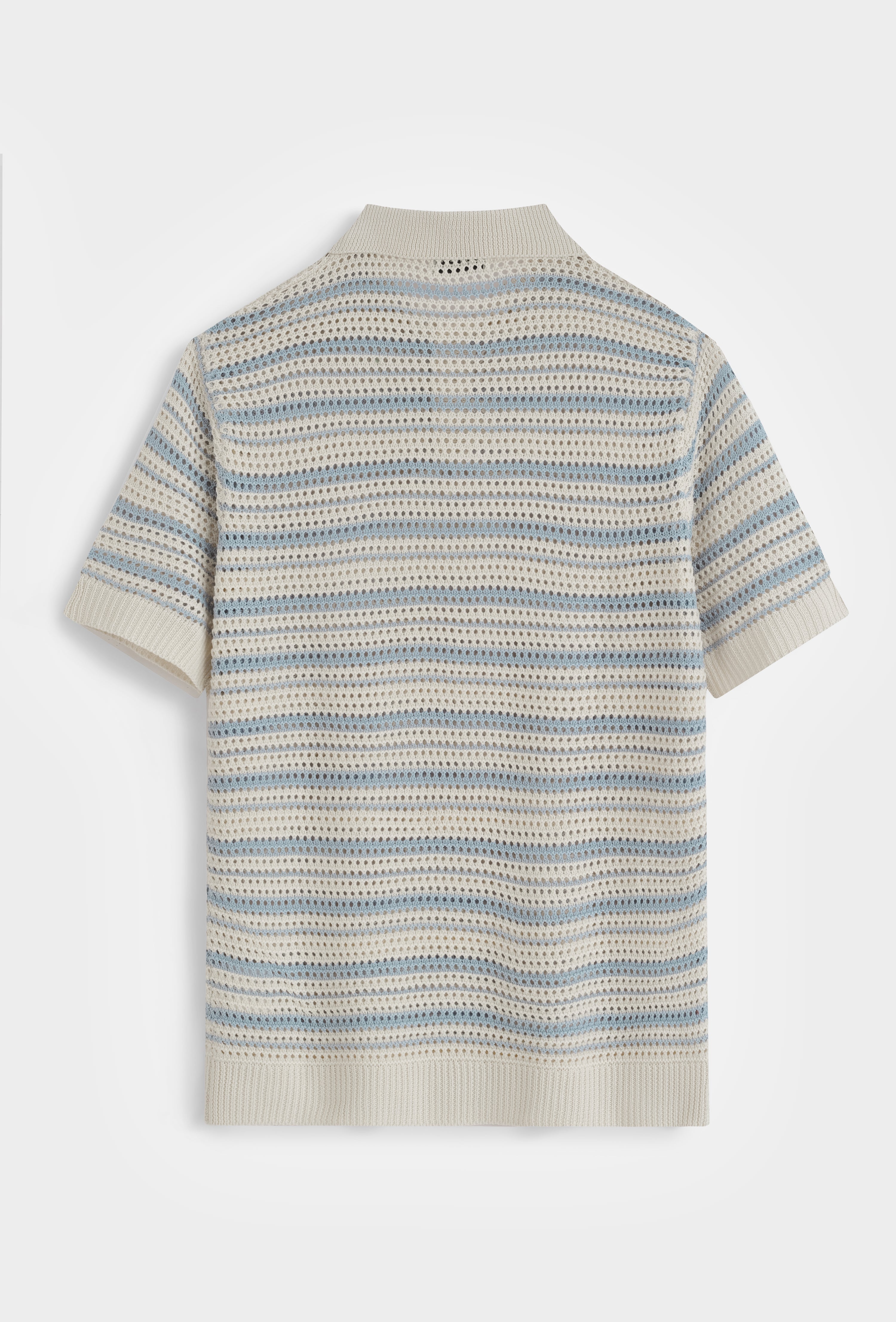 Polo tricot rayé