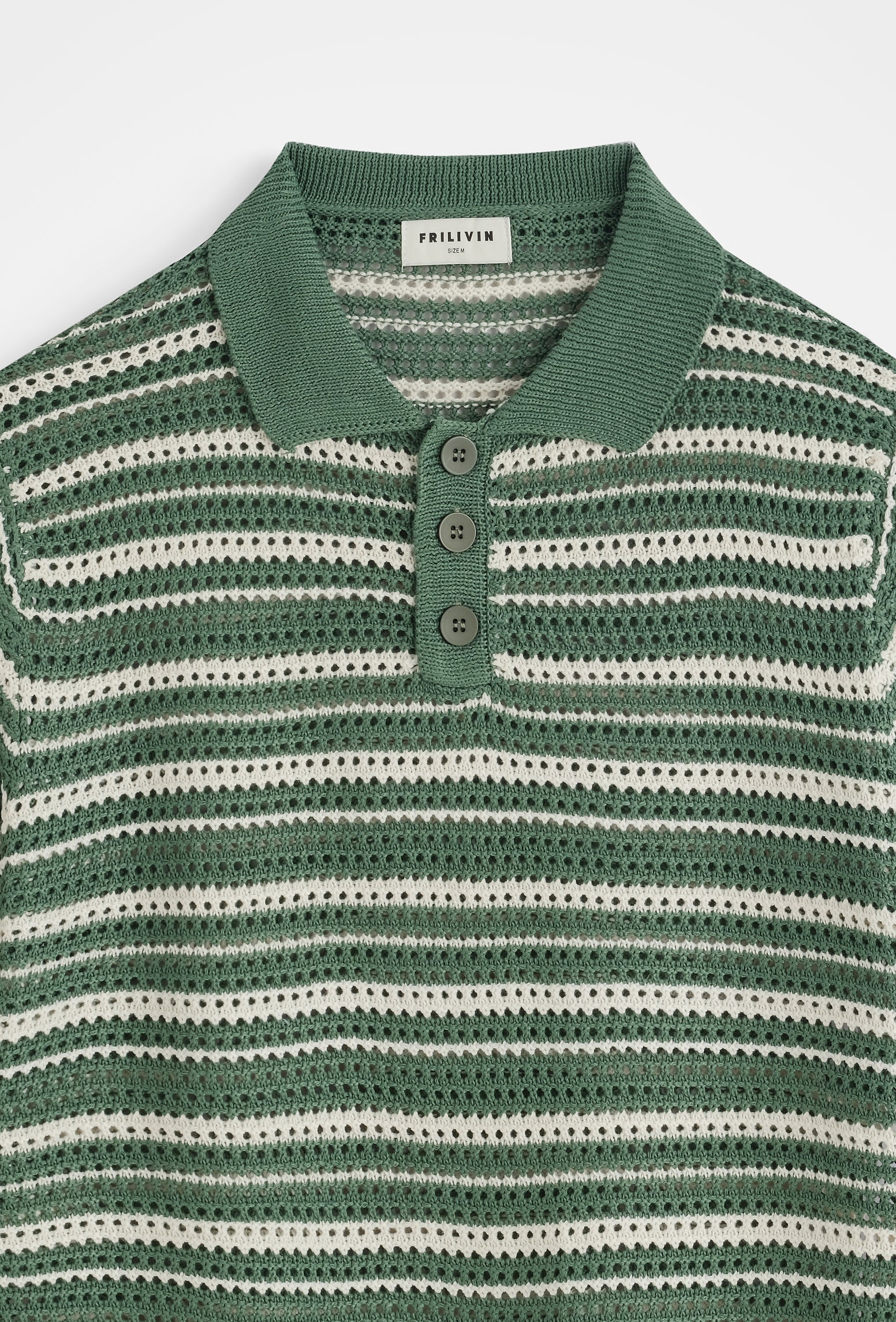 Polo tricot rayé