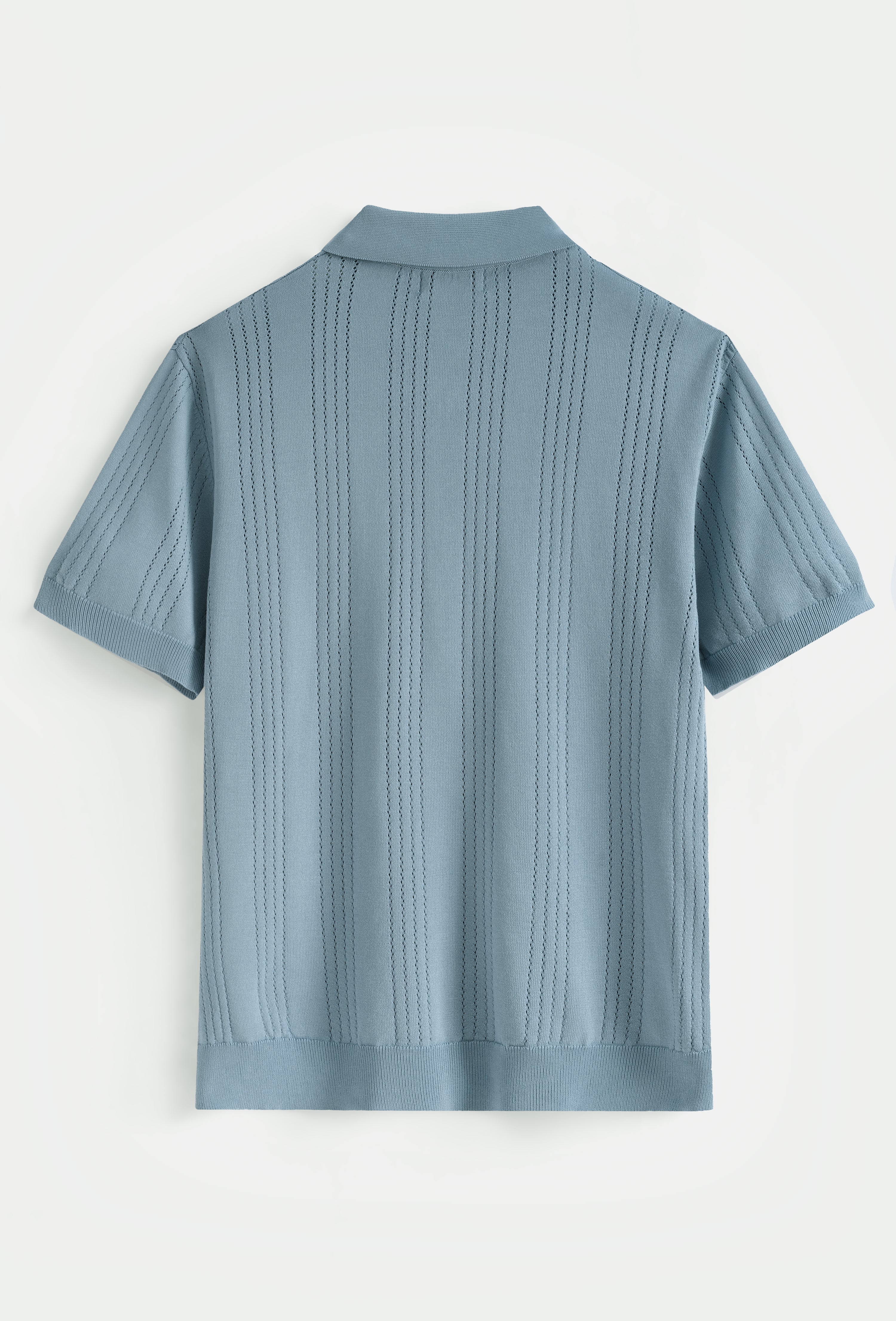 Polo tricoté rayures verticales