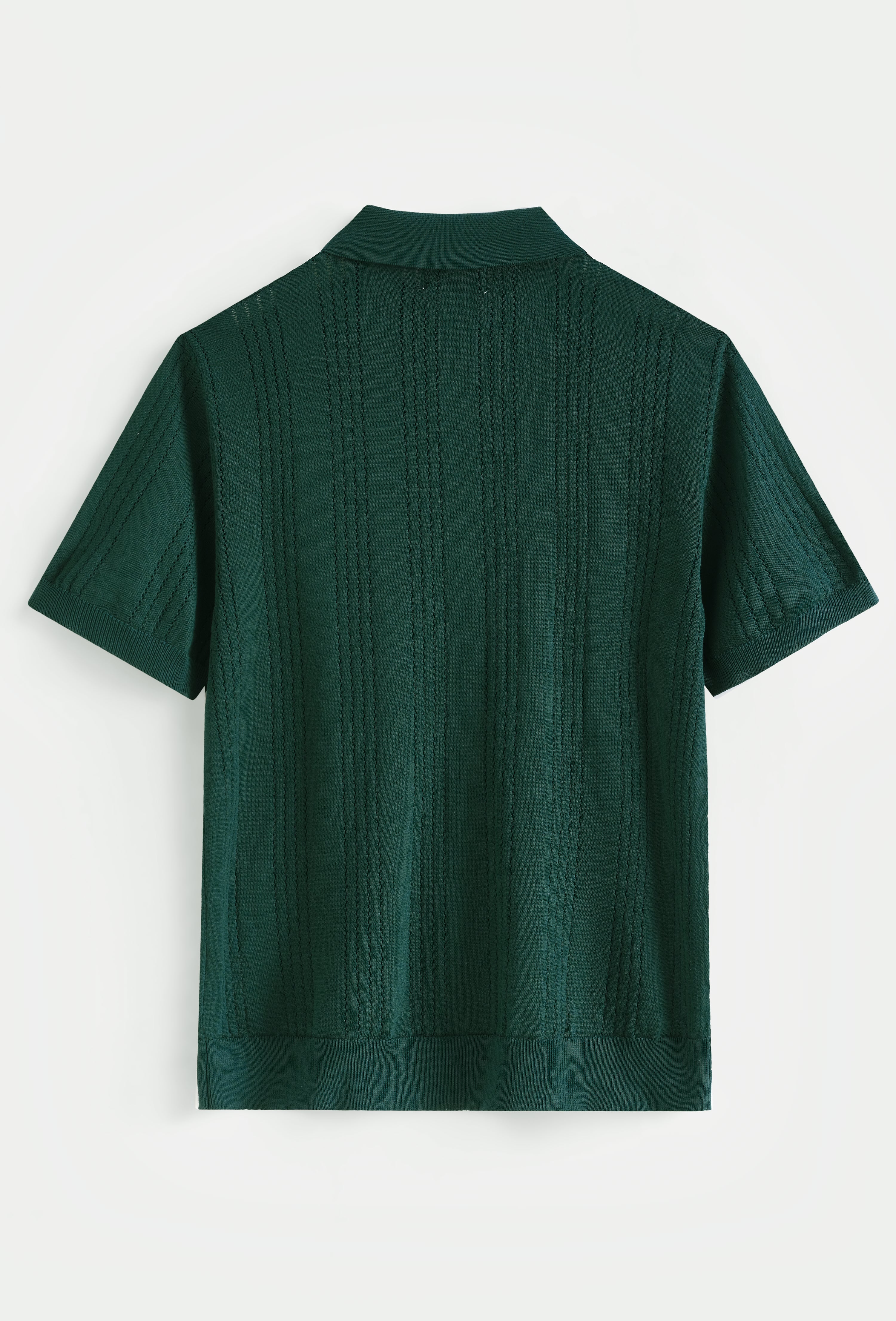 Polo tricoté rayures verticales