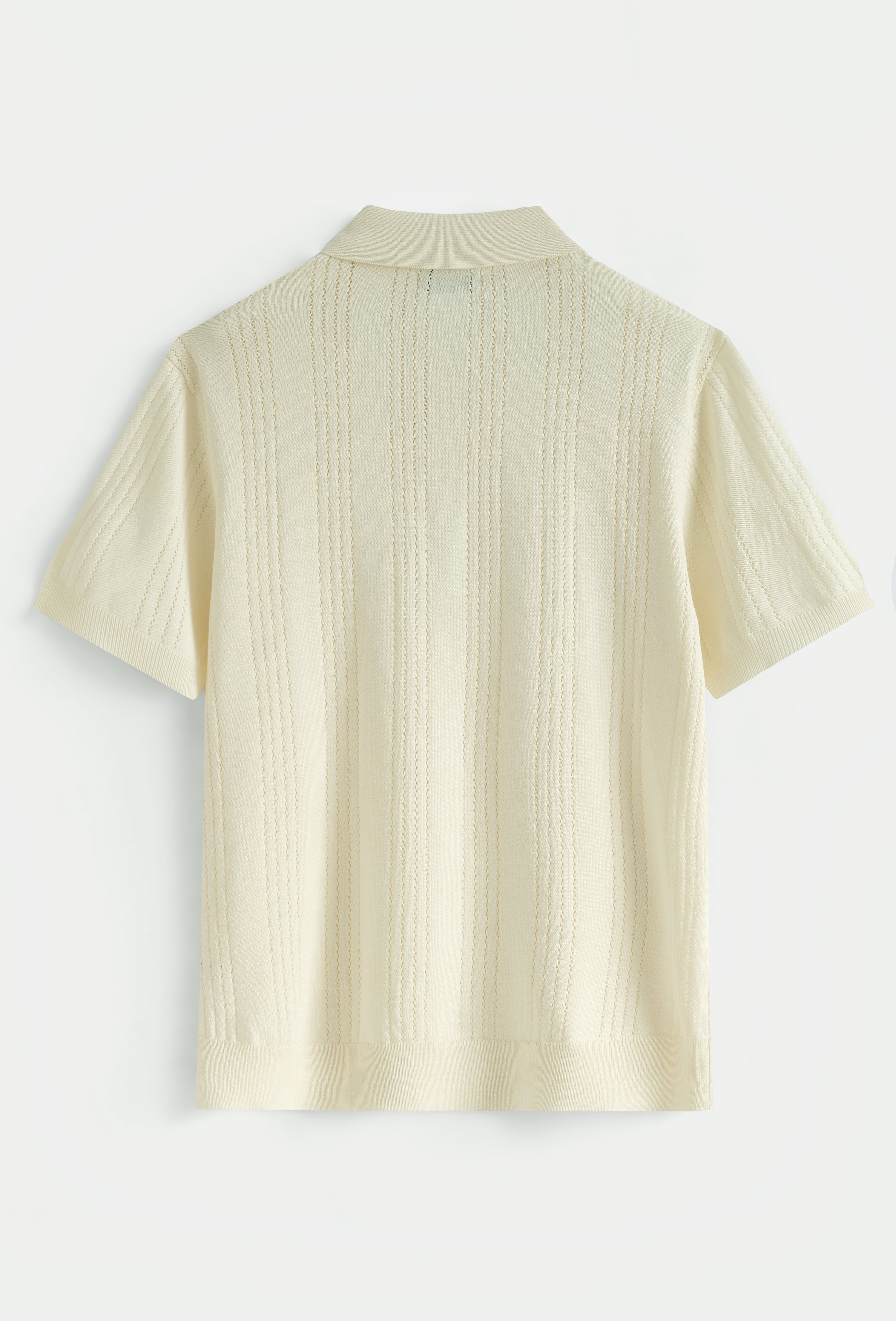Polo tricoté rayures verticales