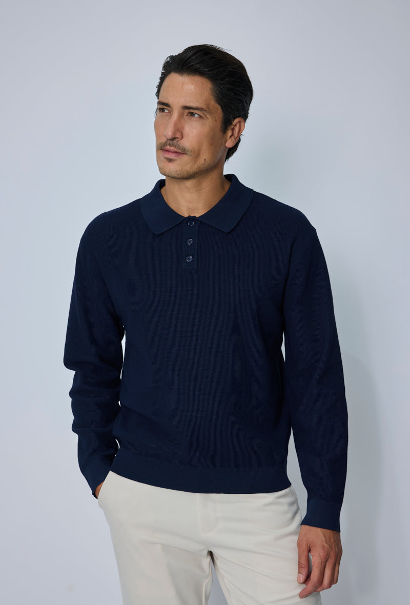 Pull polo col classique