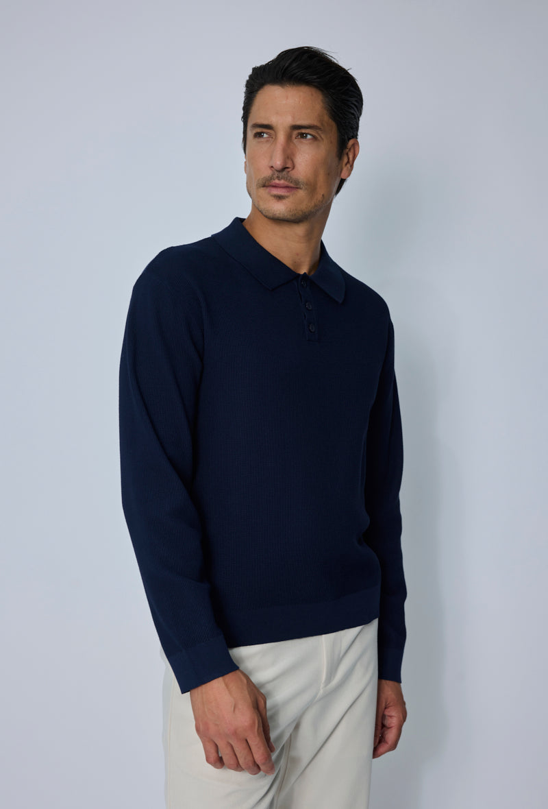 Pull polo col classique