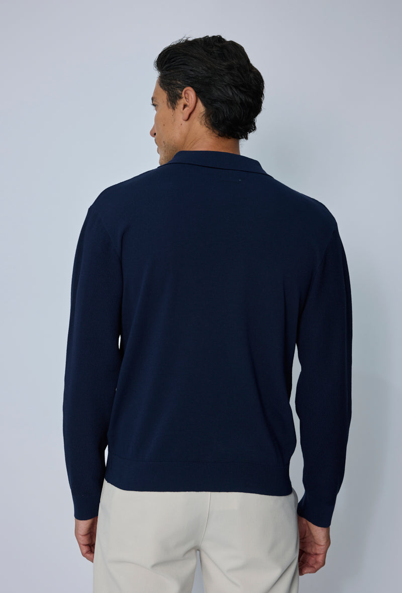 Pull polo col classique