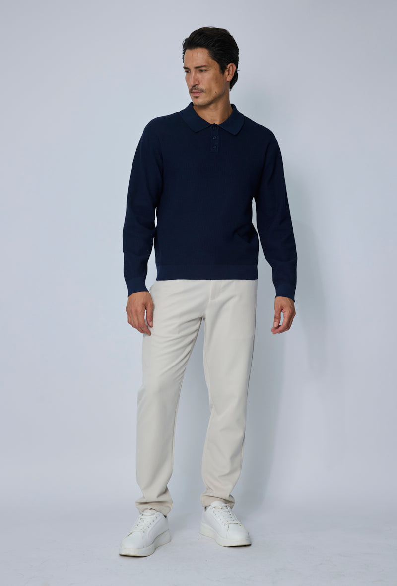 Pull polo col classique