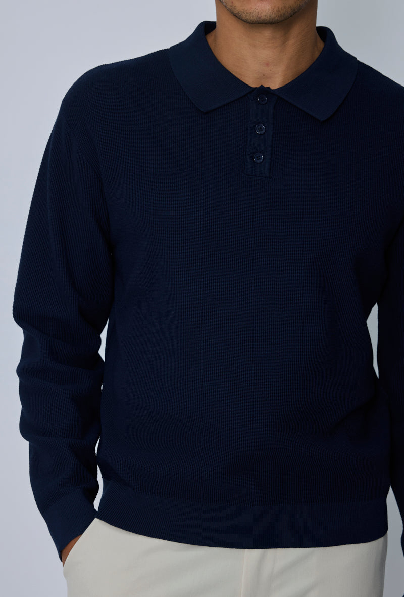 Pull polo col classique