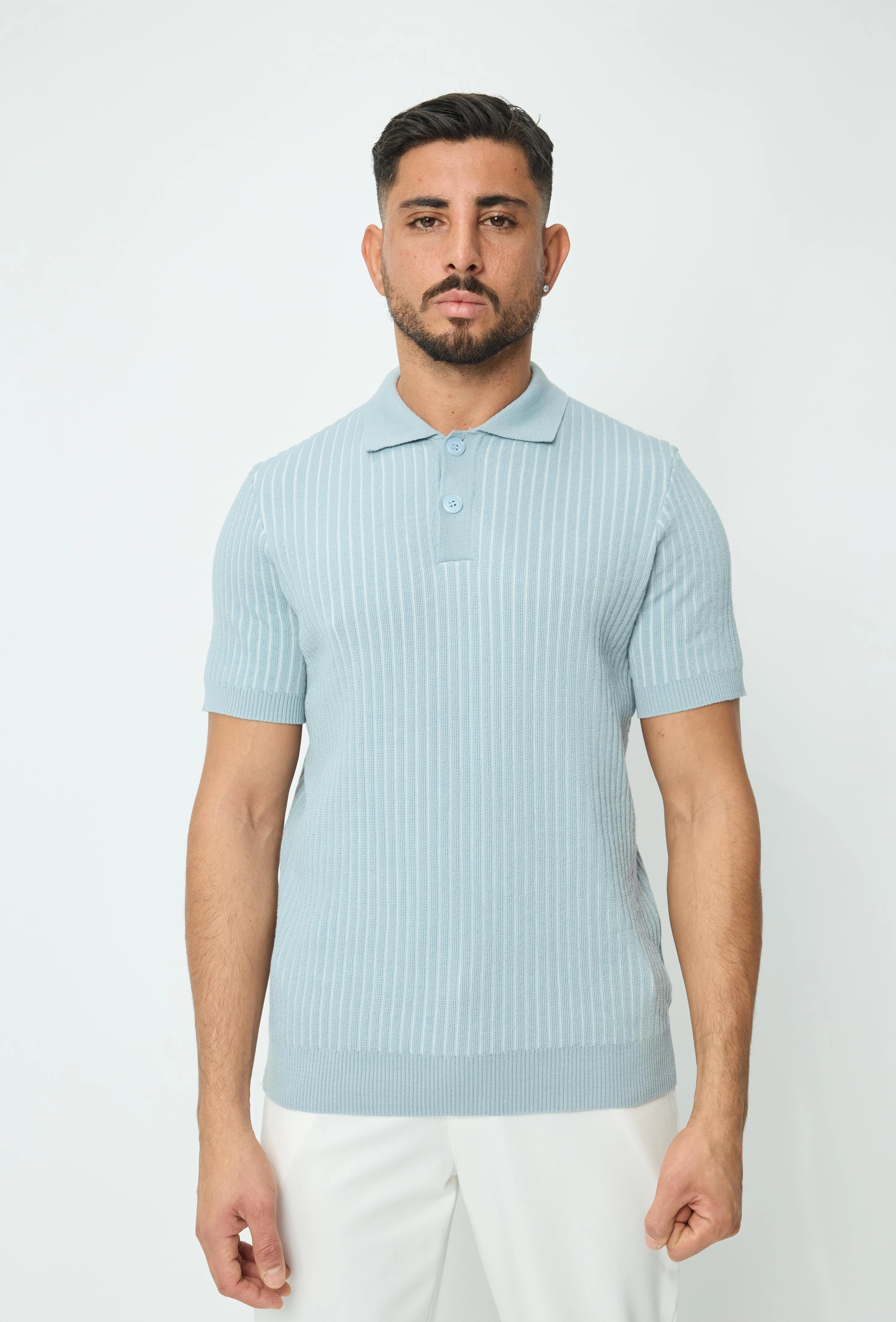 Polo en maille à manches courtes