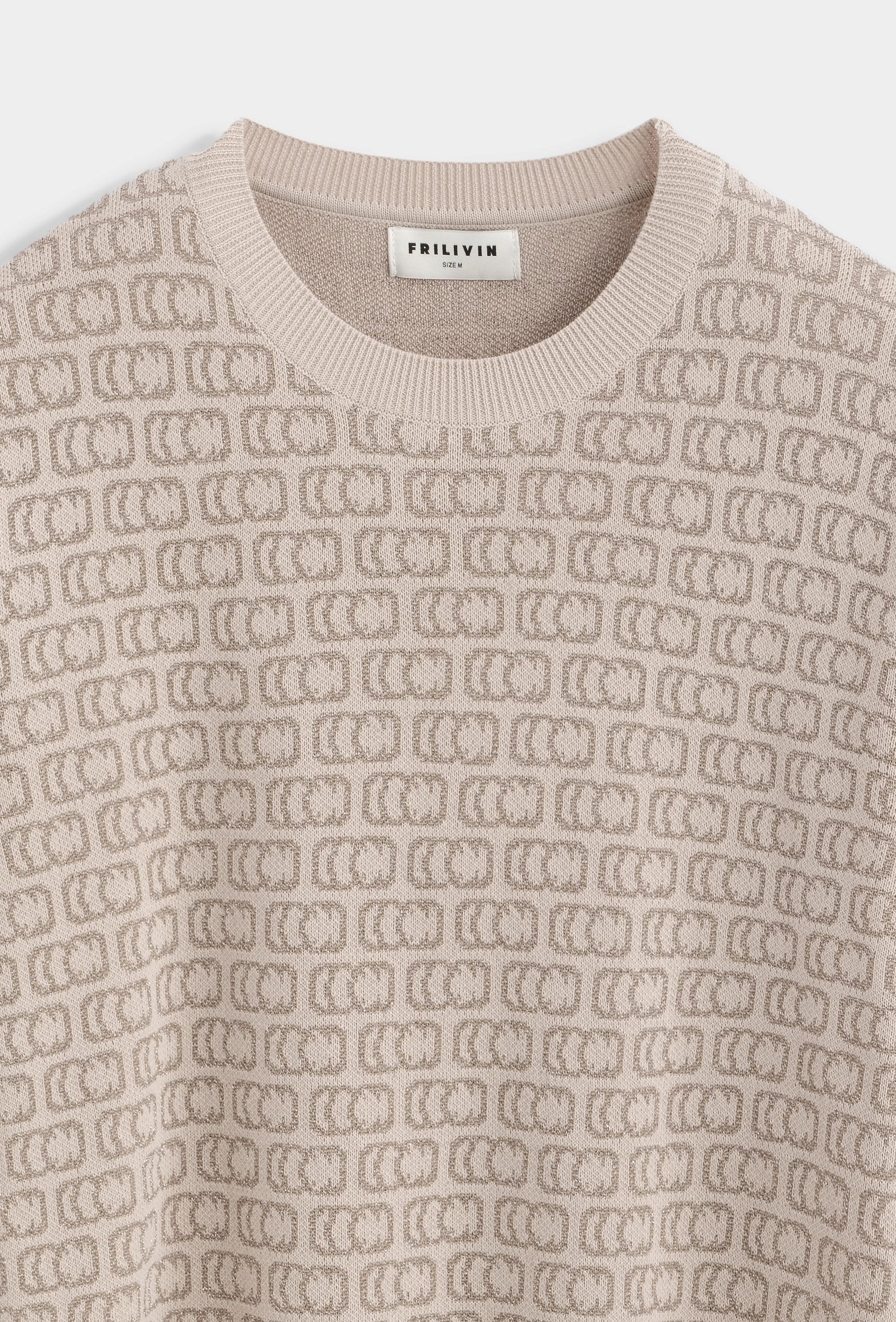 T-shirt en maille à manches courtes avec motif texturé intégré