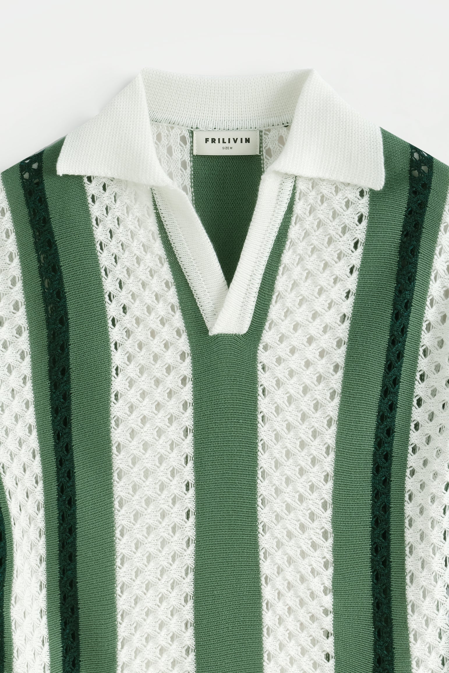 Polo tricot rayures verticales
